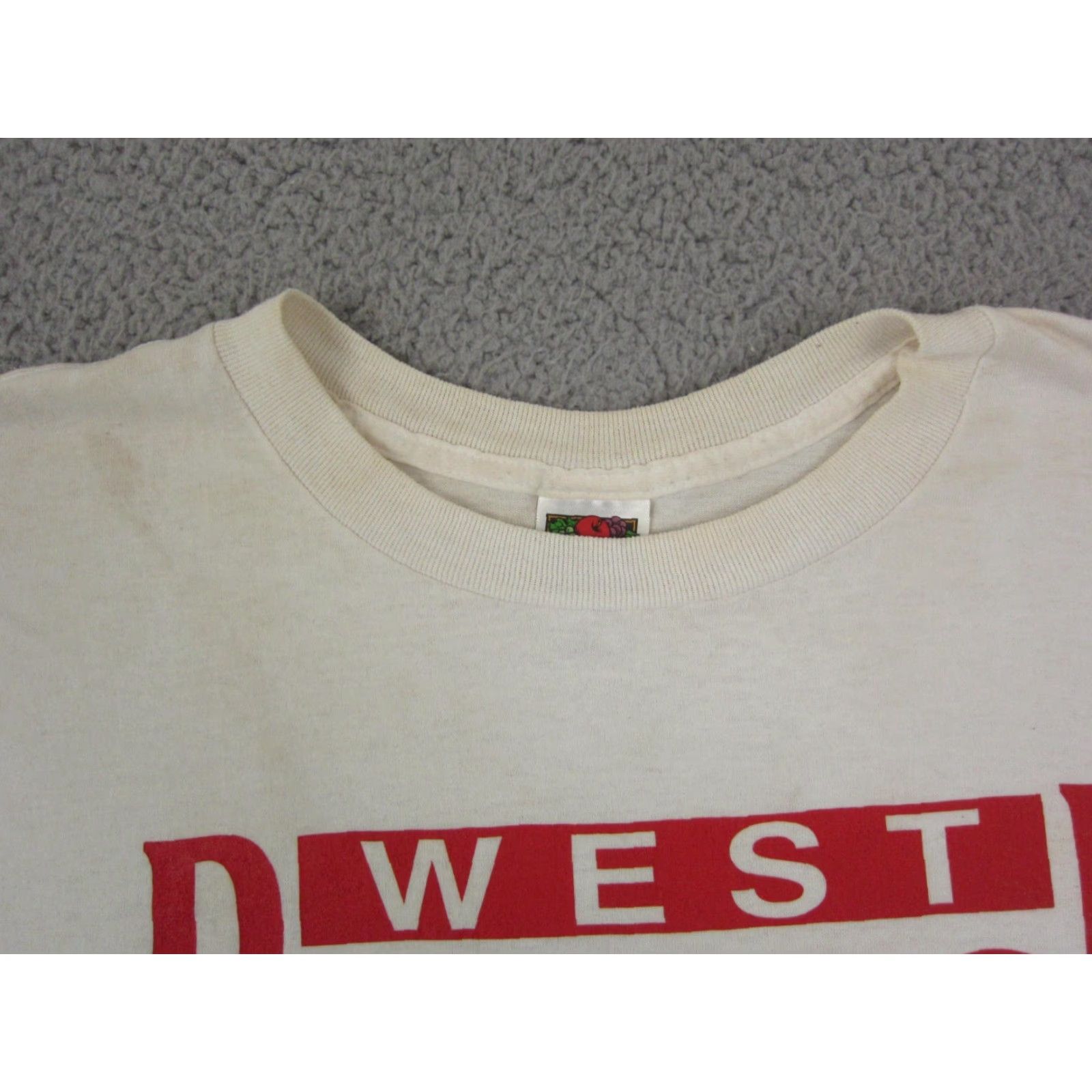 Fruit Of The Loom Vintage Fruit of the Loom Shirt Men XL White Football Bears Crew Neck Short Sleeve Cotton Polyester Logo Size US XL / EU 56 / 4 - 5 Thumbnail