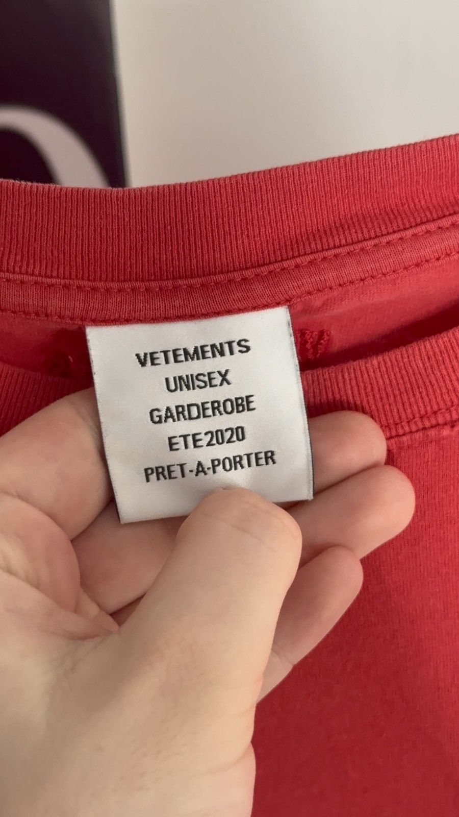 Vetements ✅Vetements Longevity Distressed red t shirt Size US M / EU 48-50 / 2 - 5 Thumbnail