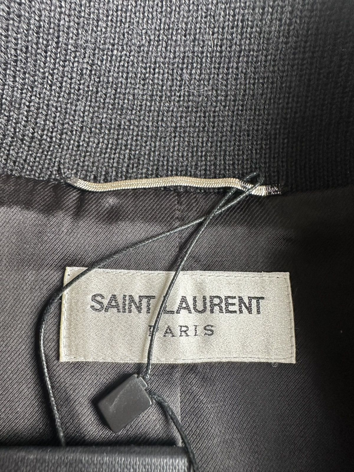 Saint Laurent Paris SS15 Saint Laurent classic black white teddy jacket 52 BNWT Size US L / EU 52-54 / 3 - 10 Thumbnail