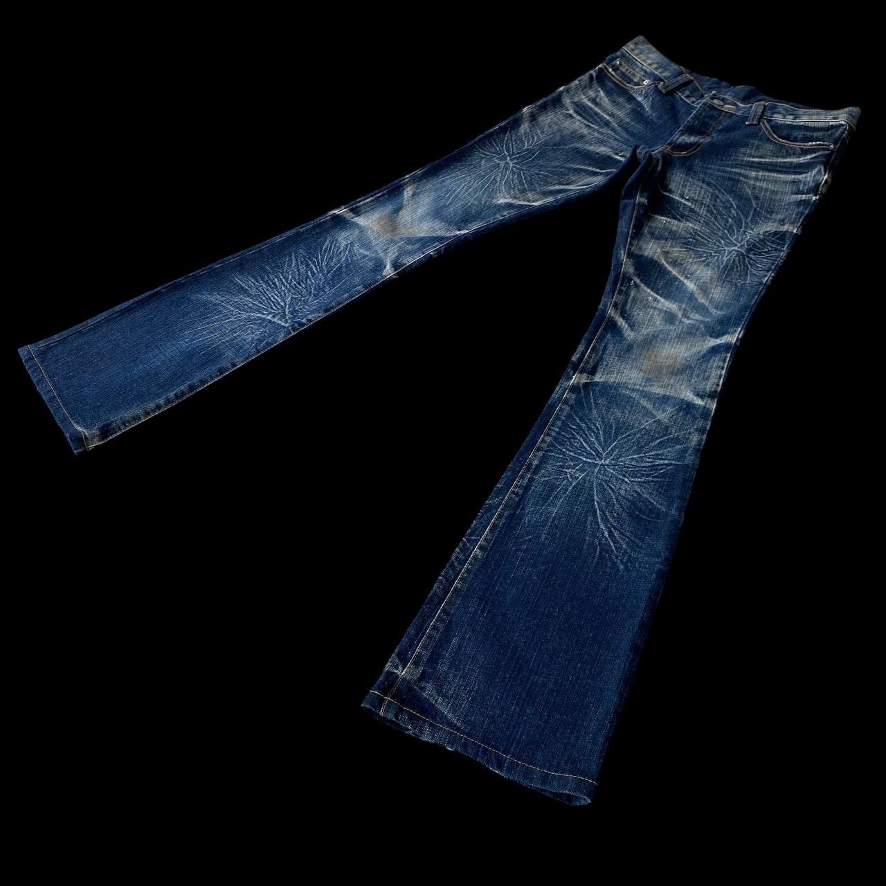 Japanese Brand BOOTCUT JAPAN MODERN LOVERS STARBURST WASH RUSTY CLAWMARK Size US 28 / EU 44 - 4 Thumbnail