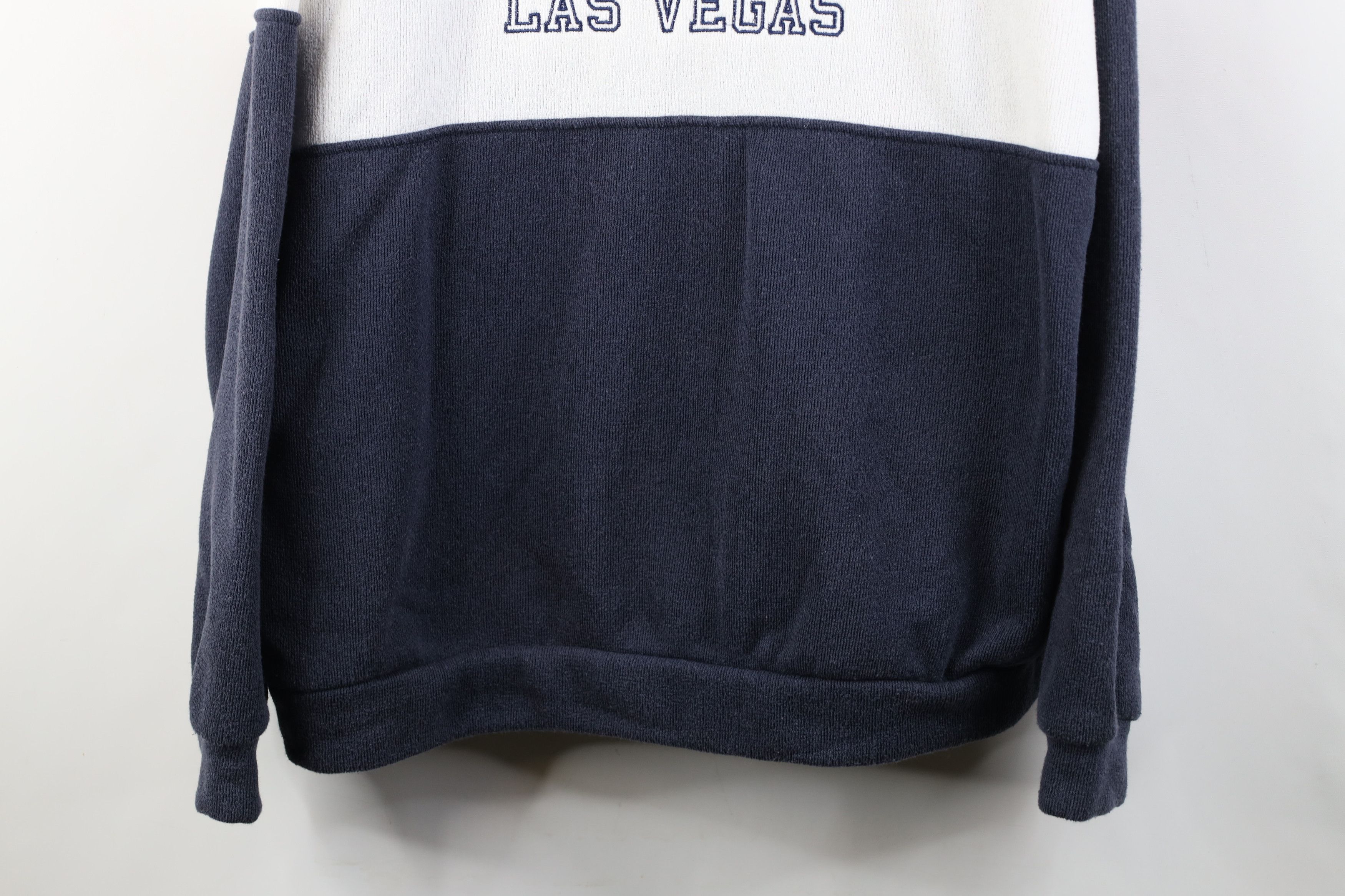 Vintage Vintage 90s Streetwear Las Vegas Half Zip Sweatshirt USA Size US XL / EU 56 / 4 - 3 Thumbnail