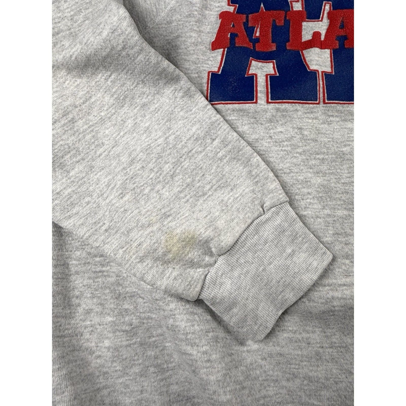 Vintage VINTAGE Atlanta Sweatshirt Mens XL Gray Crewneck 1991 Gear For Sports City Graphic Print Pullover Cotton Polyester 1049 Size US XL / EU 56 / 4 - 5 Thumbnail