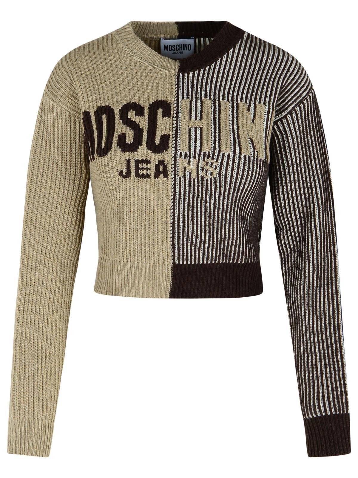Moschino MOSCHINO JEANS Two-Tone Cashmere Blend Sweater Size S / US 4 / IT 40 - 1 Thumbnail