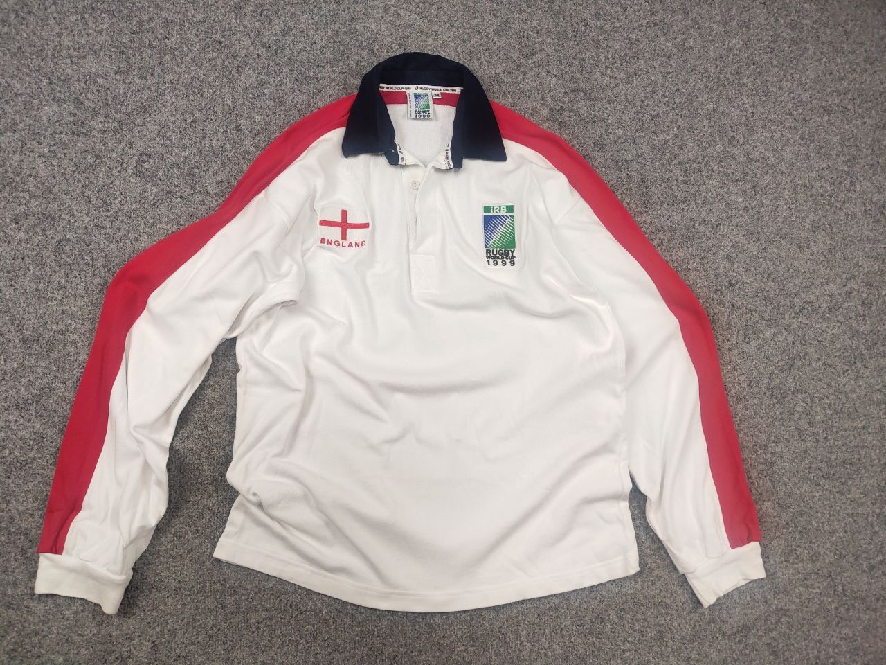 Vintage Vintage England 1999 Rugby World Cup Long sleeve jersey Size US M / EU 48-50 / 2 - 8 Thumbnail