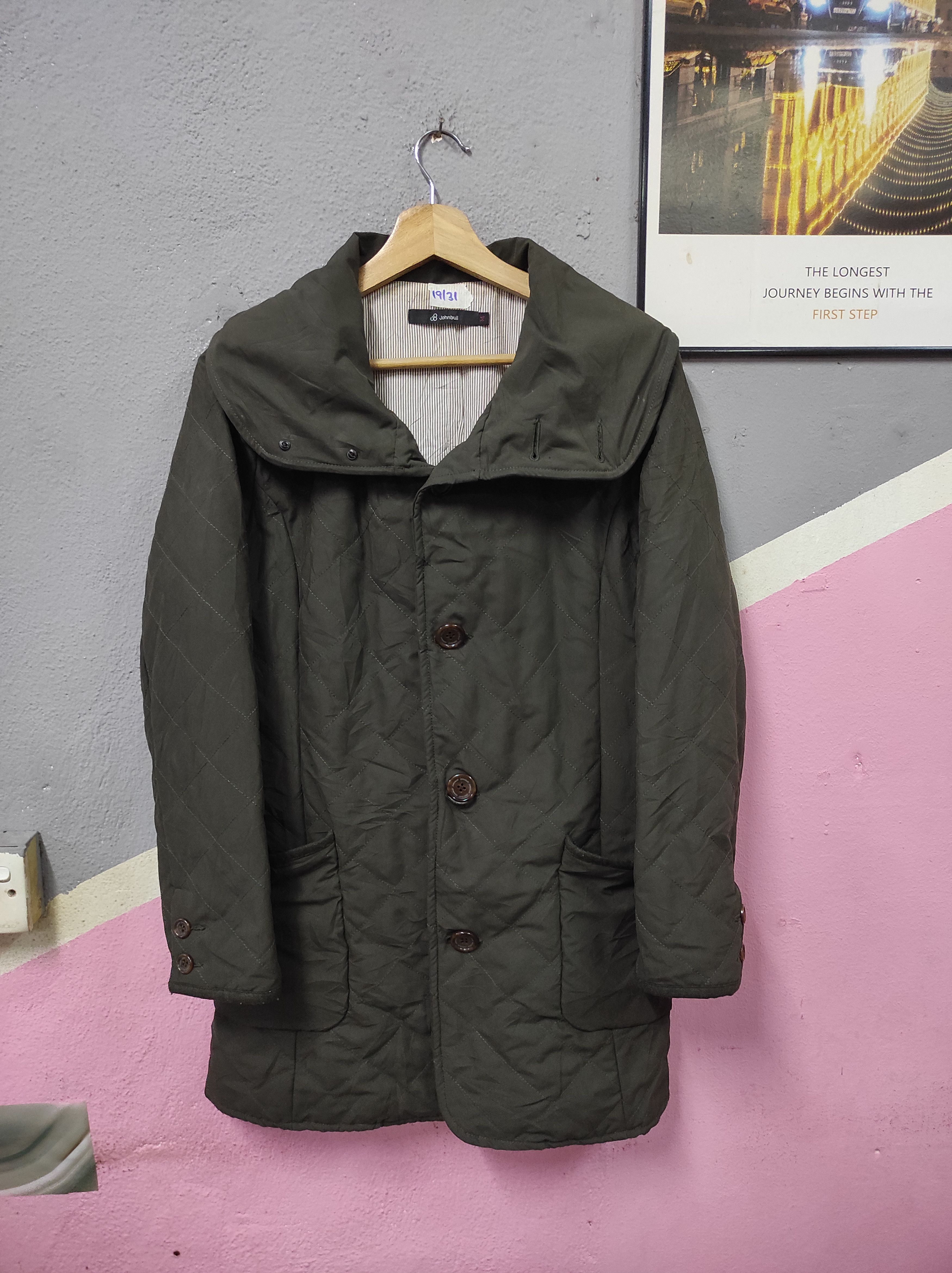 Japanese Brand × Johnbull JOHN BULL QUITED PUFFER OUTERWEAR OVERCOAT LONG JACKET Size M / US 6-8 / IT 42-44 - 1 Thumbnail