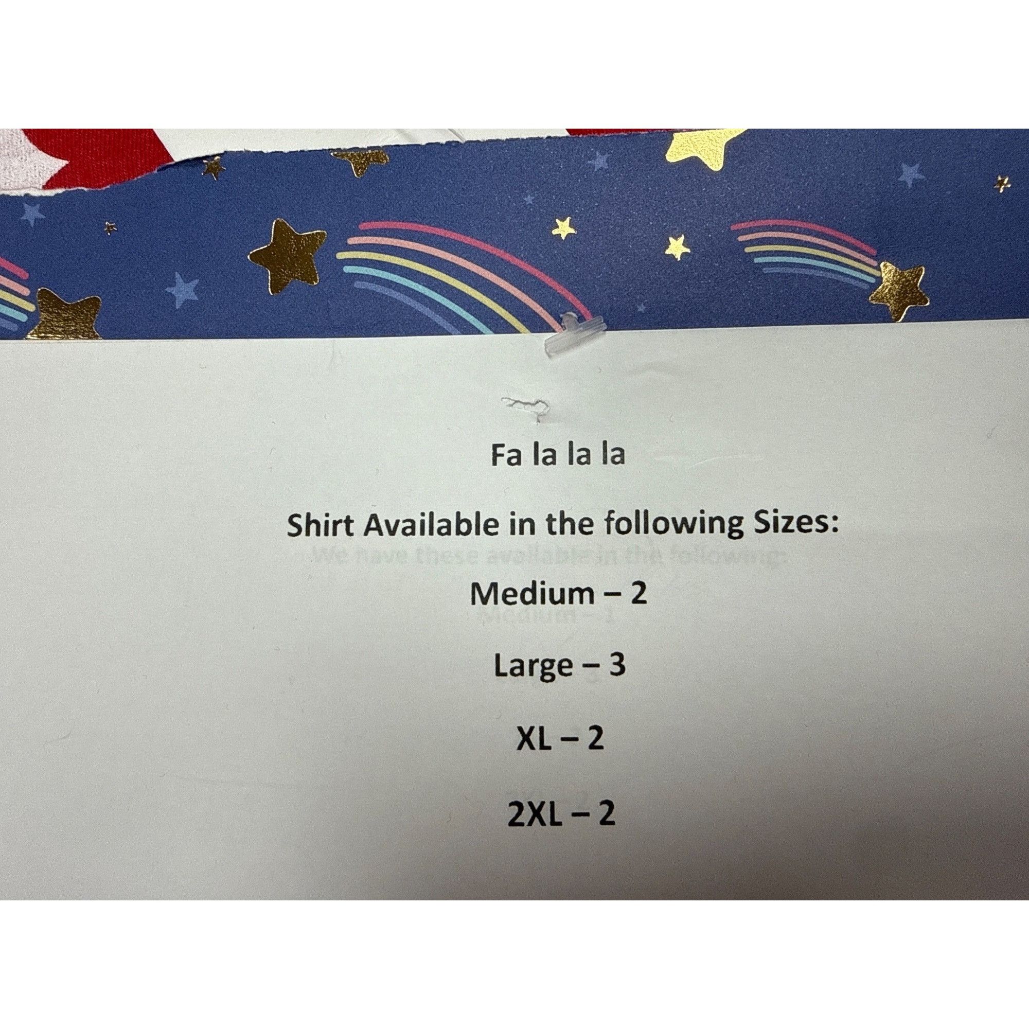 Next Level Fa La La La La Red Graphic Tee Shirt Medium Christmas Top Size M / US 6-8 / IT 42-44 - 5 Thumbnail