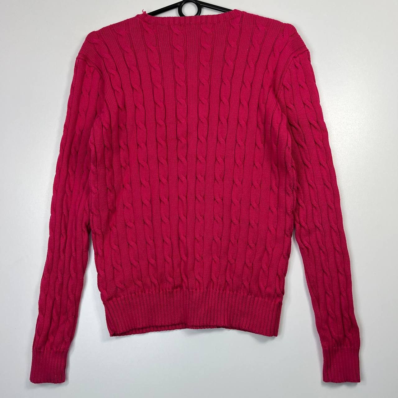 Polo Ralph Lauren Polo Ralph Lauren Cable Knit Sweater Pink Pony Womens Size L Size L / US 10 / IT 46 - 7 Thumbnail