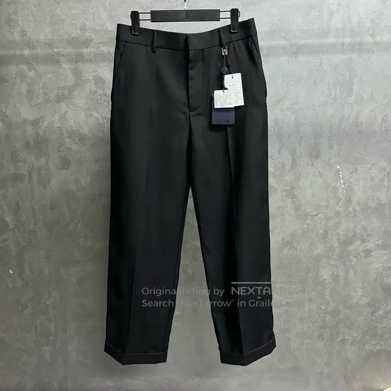 Louis Vuitton Louis Vuitton size US 48 25 New Black Solid Metallic Straig Size US 32 / EU 48 - 1 Thumbnail