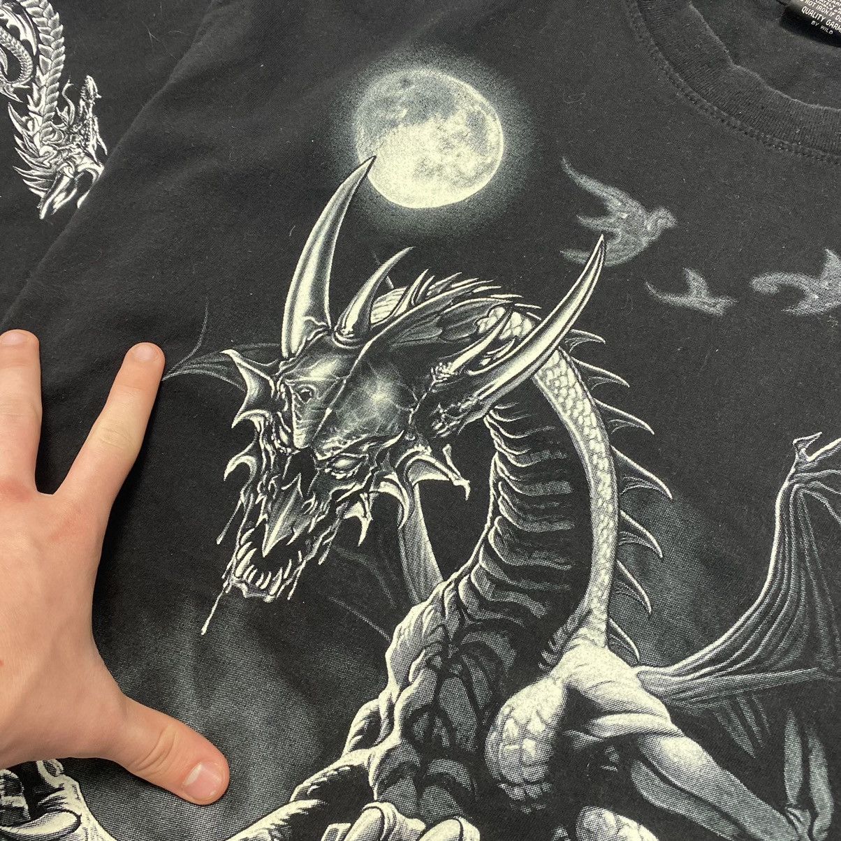 Vintage Vintage Dragon Overprinted Graphic logo Single stitch tee Size US XL / EU 56 / 4 - 4 Thumbnail