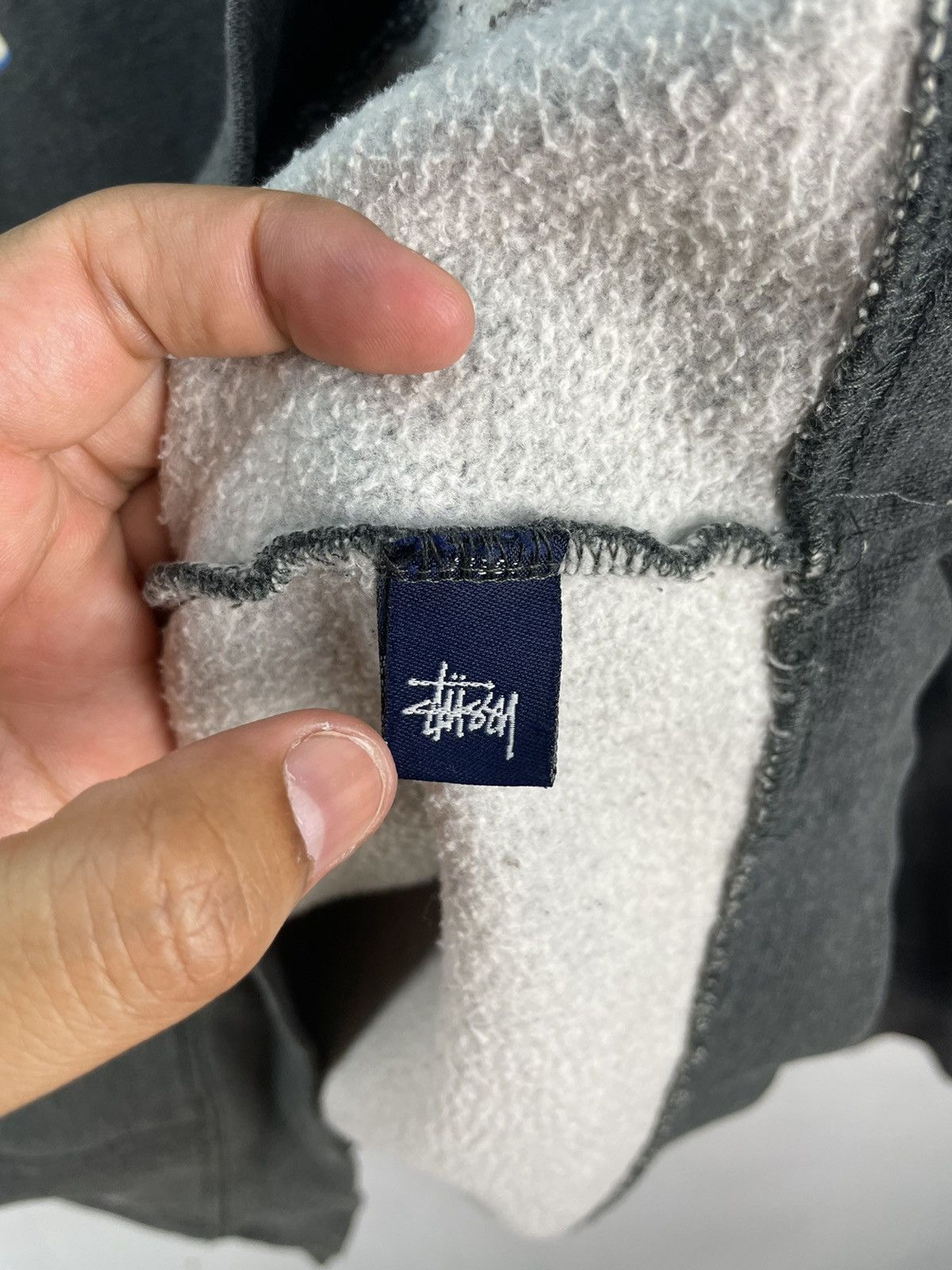 Stussy Vintage 90s Stussy Hoodie Sweatshirt Baggy Faded Black Size US XL / EU 56 / 4 - 8 Thumbnail