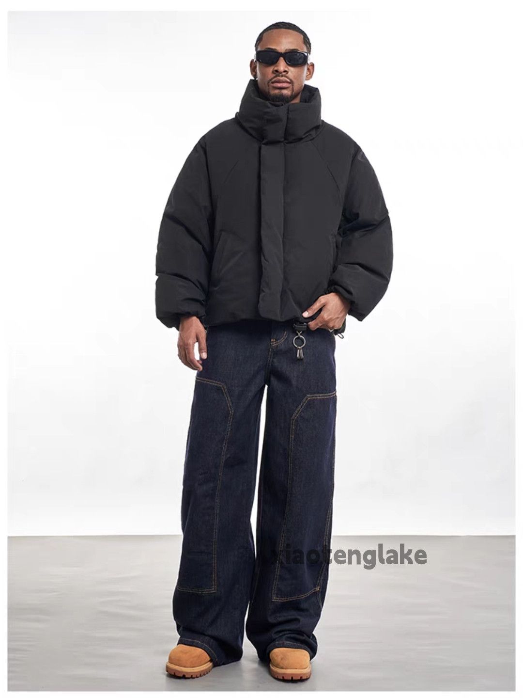 Designer × Jean × Vintage utility skate hiphop loose baggy patchwork carpenter jeans Size US 32 / EU 48 - 1 Thumbnail