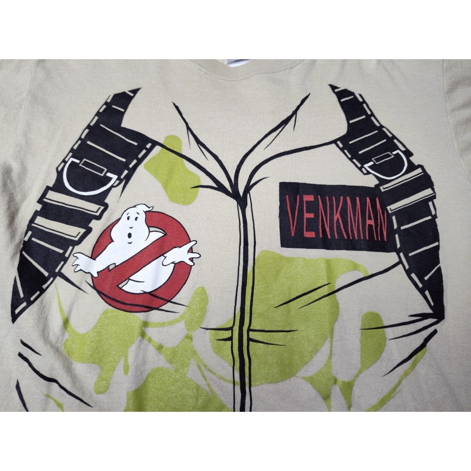Gildan VINTAGE Ghostbusters T-Shirt Crew Neck Unisex Adults M Tan Brown Cotton Gildan Graphic Print 80s 90s Boys Girls Mens Womens Size US M / EU 48-50 / 2 - 4 Thumbnail