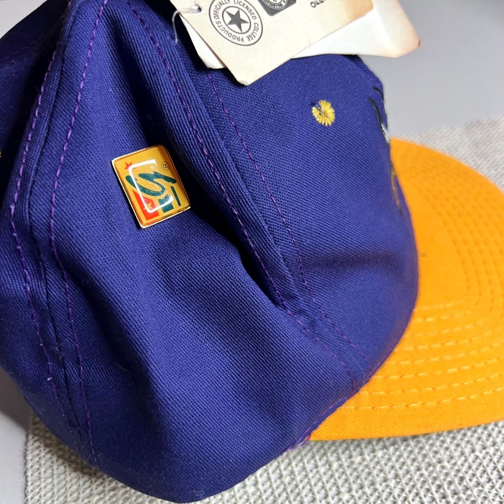 NFL VINTAGE The Game Minnesota Vikings Fitted Hat 7 3/8 Purple Yellow NFL Deadstock Hat Mens Size ONE SIZE - 6 Thumbnail