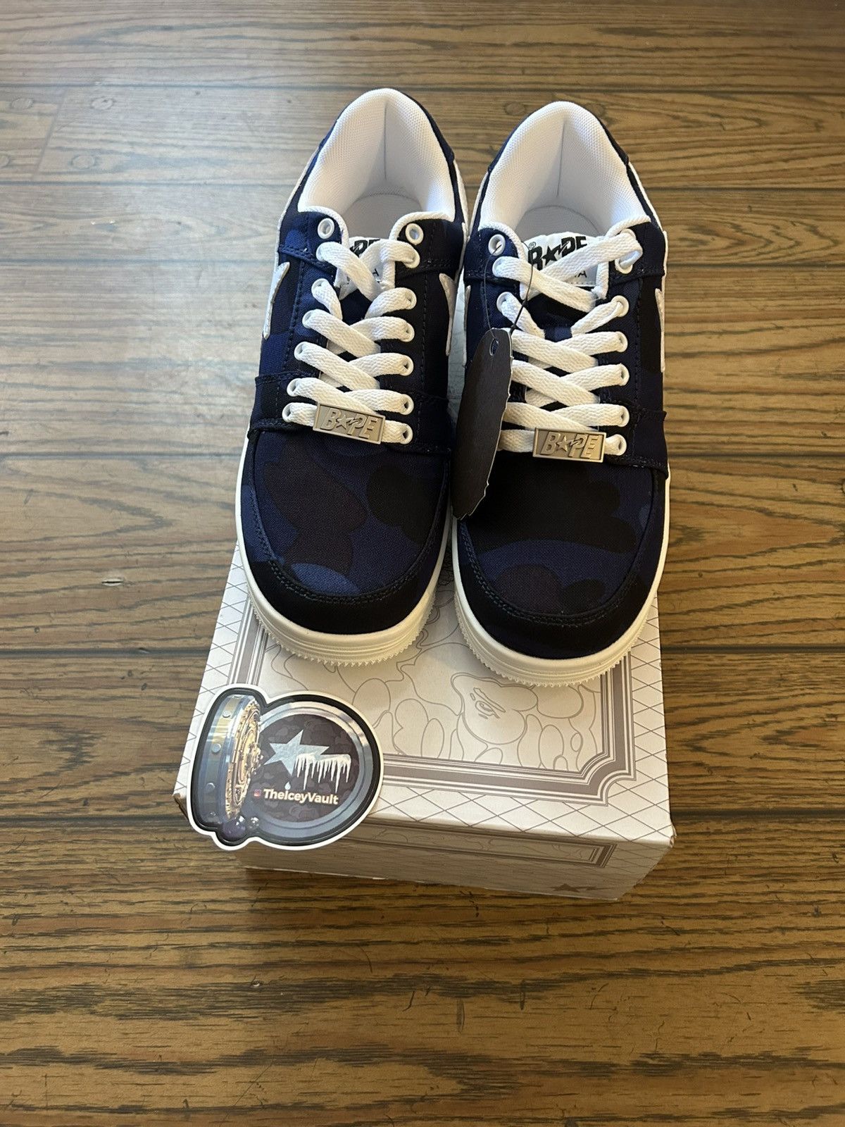 Bape NEW Bape Navy Camo Bapestas Size US 8 / EU 41 - 5 Thumbnail