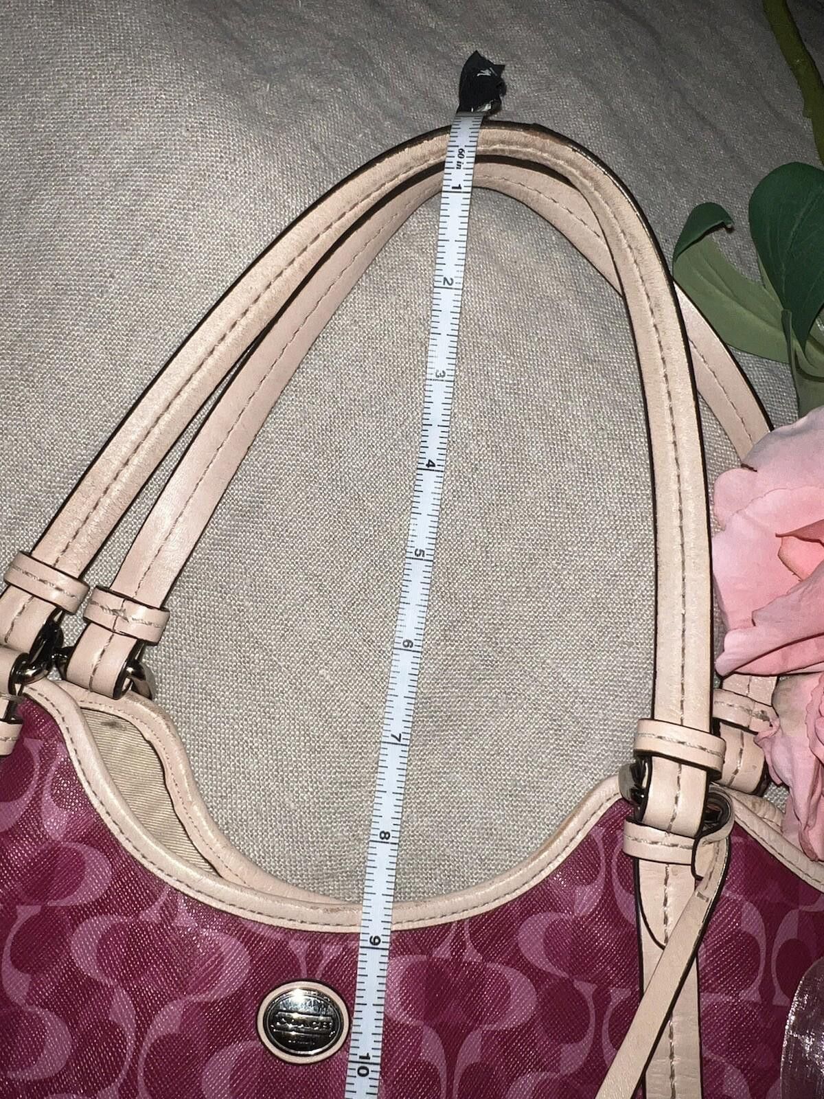 Coach Coach Peyton Dream F25522 Hand Bag Purse Tote Bordeaux Pink Size ONE SIZE - 10 Thumbnail