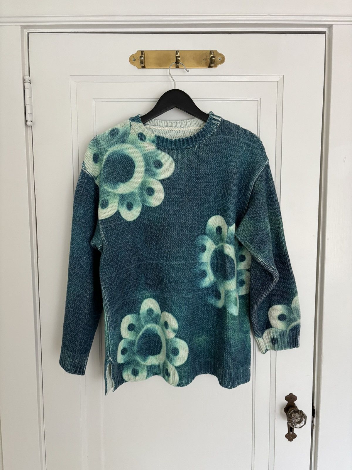 Maison Margiela Maison Margiela Flower Print Sweater Size US S / EU 44-46 / 1 - 1 Thumbnail