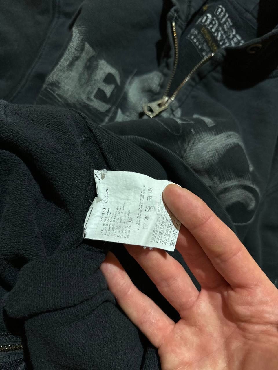 Diesel × Vintage Vintage Full Zip Hoodie Diesel Big Logo Y2K Avant Garde Size US XL / EU 56 / 4 - 5 Thumbnail
