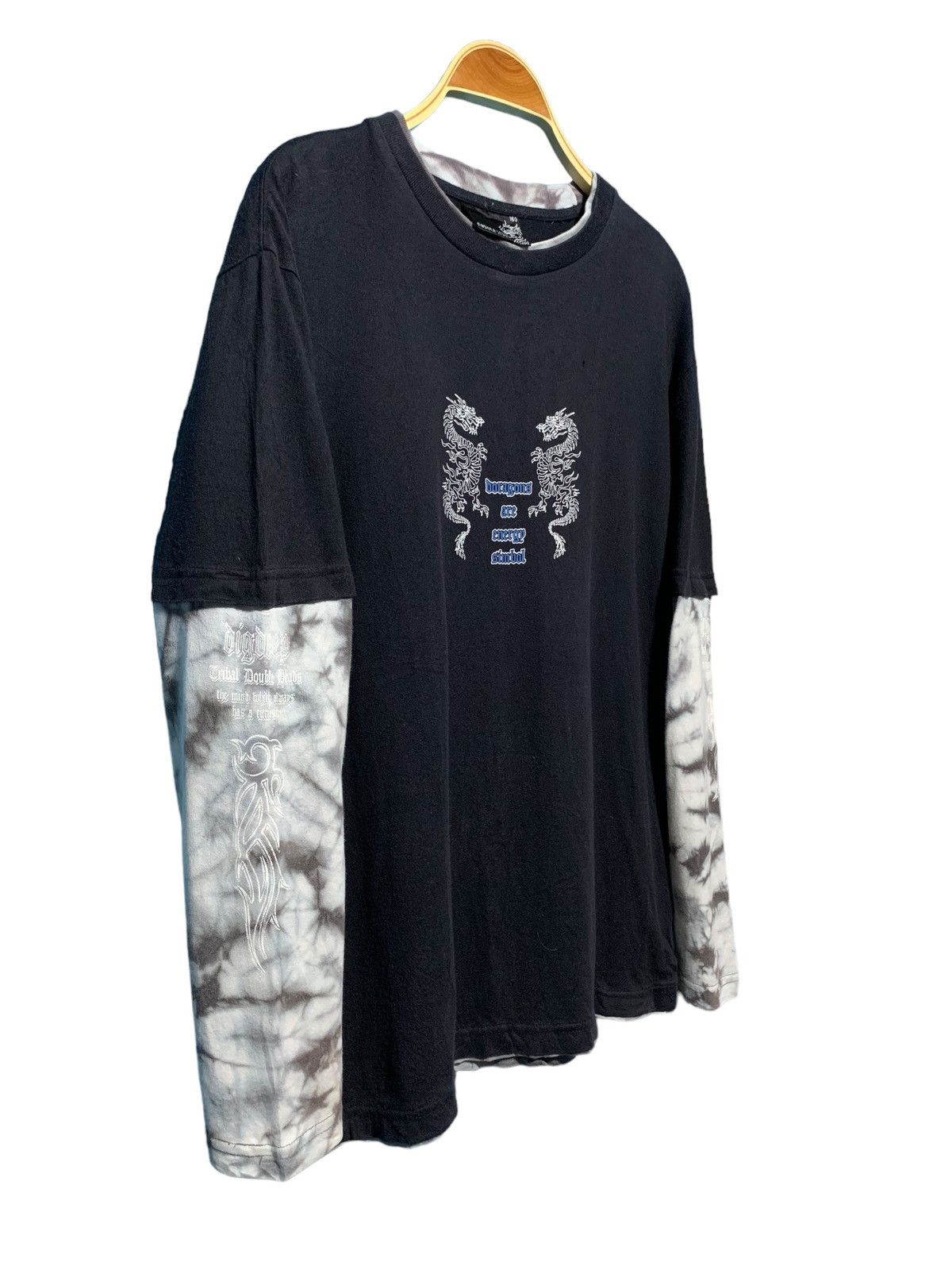 If Six Was Nine × Japanese Brand × Le Grande Bleu (L.G.B.) Y2k Dig Deep tribal dragon poem double layer iconic vintage Size US S / EU 44-46 / 1 - 6 Thumbnail