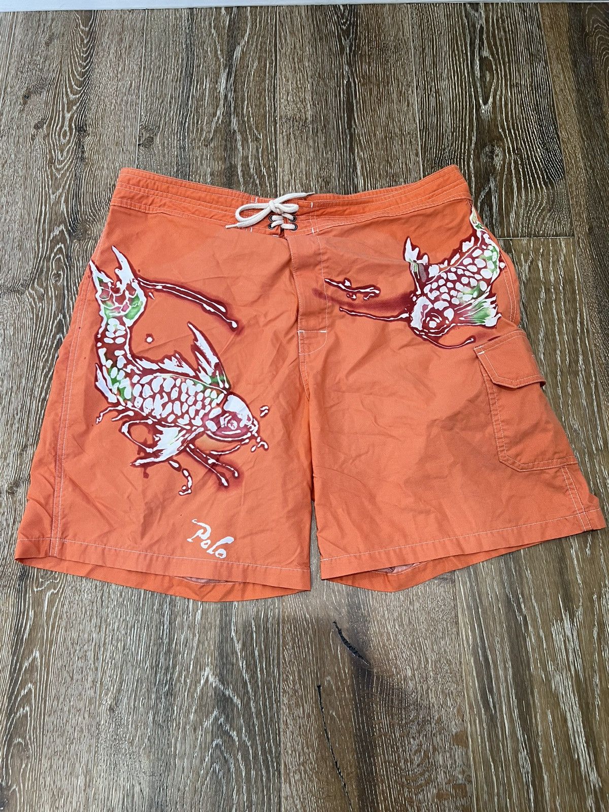 polo-ralph-lauren-vintage-y2k-polo-ralph-lauren-koi-fish-swim-shorts