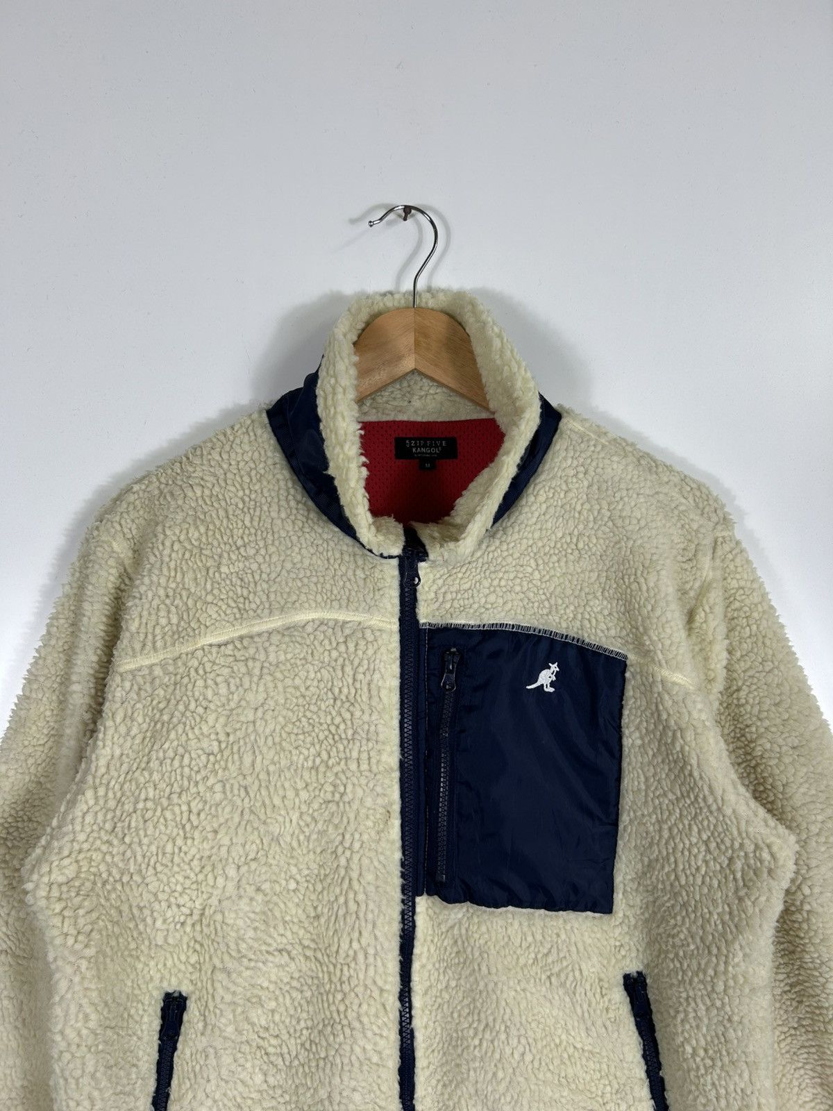 Vintage ⚡️Vintage Kangol Fleece Deep Pile Zipper Jacket Size US M / EU 48-50 / 2 - 4 Thumbnail