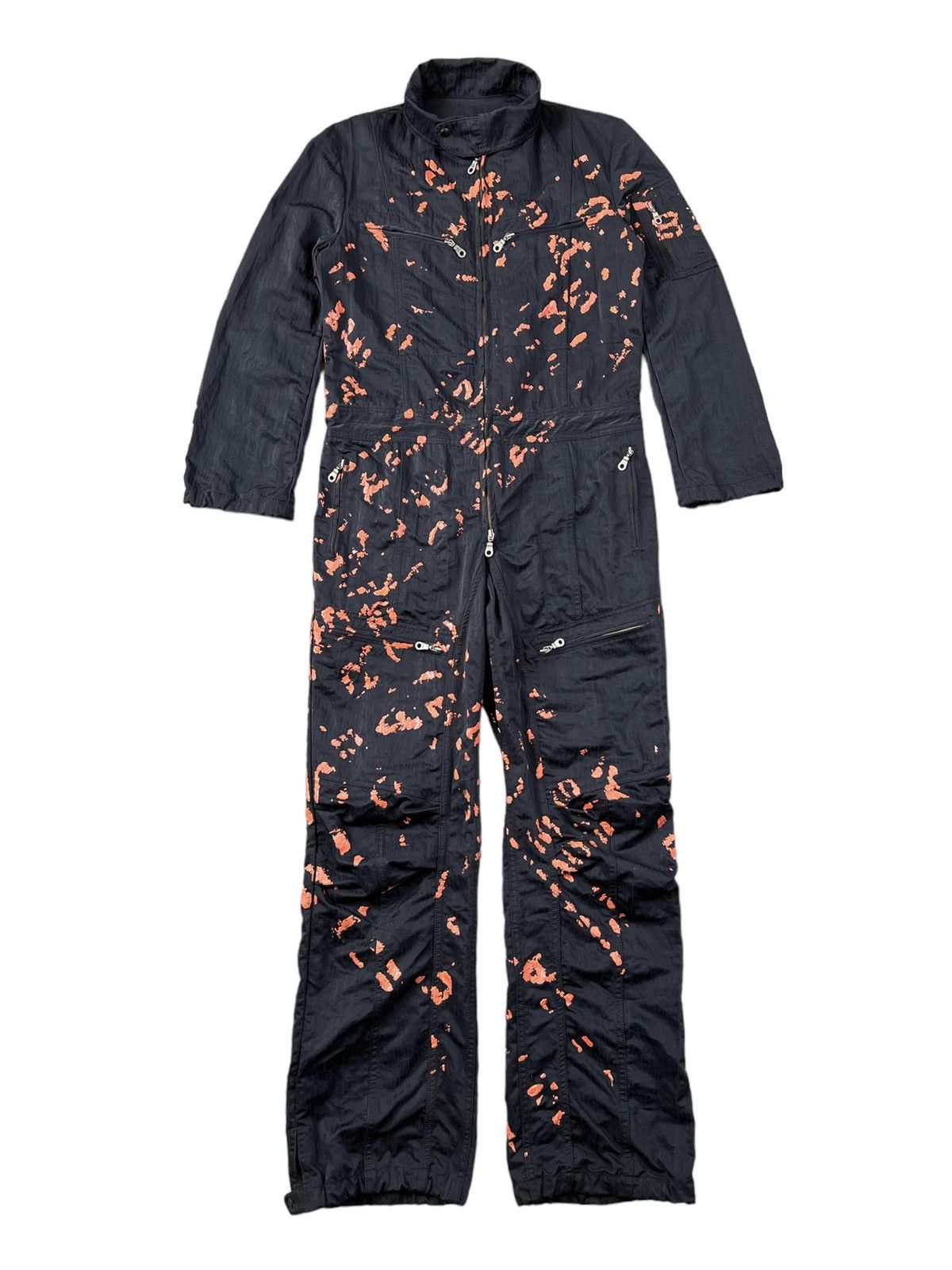 5351 POUR LES HOMMES 5351 Pour Les Hommes Multipocket Tech Painted Jumpsuit Size US 34 / EU 50 - 1 Thumbnail