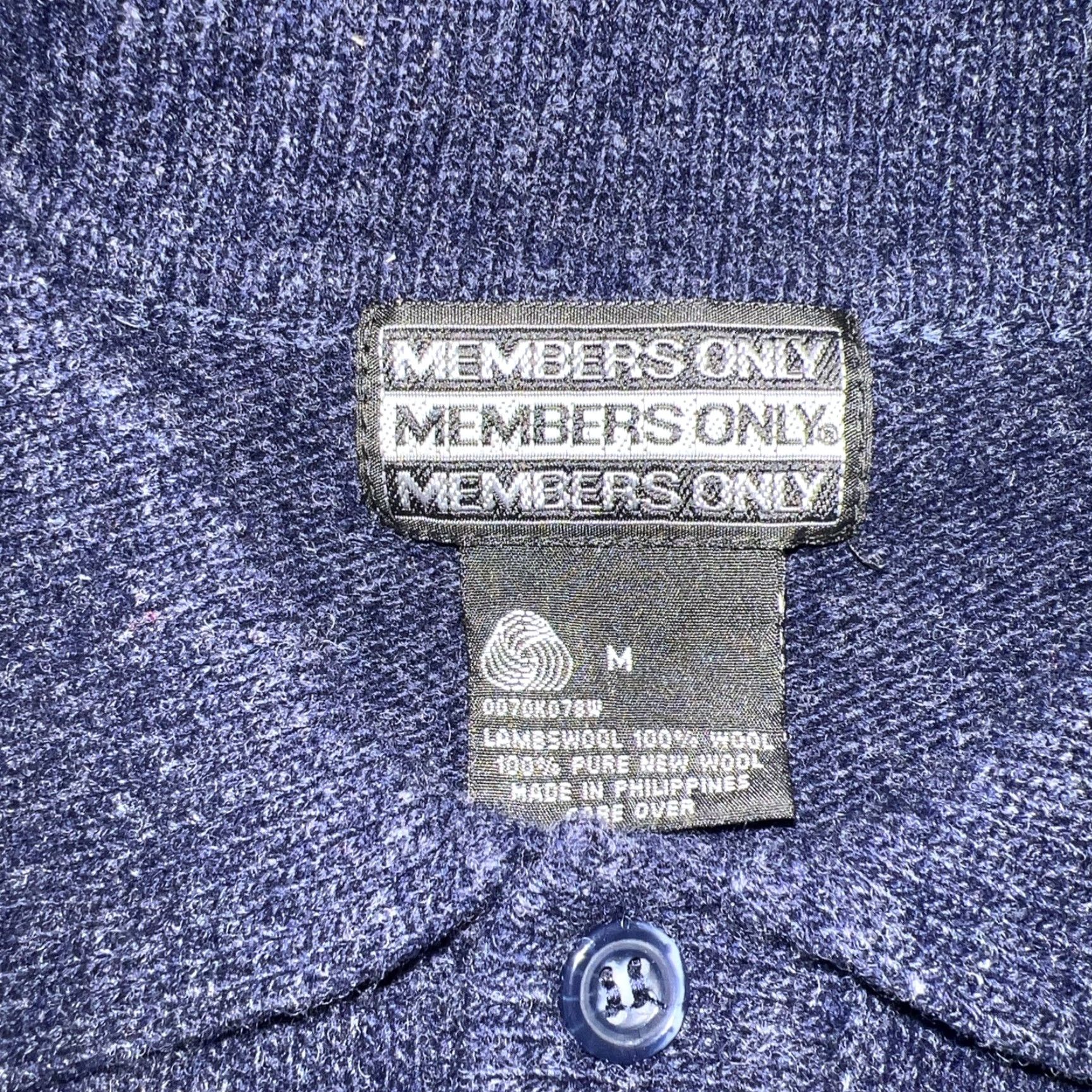 Members Only MEMBERS ONLY Wool Sweater Pullover Adult Medium Blue Mens Size US M / EU 48-50 / 2 - 3 Thumbnail