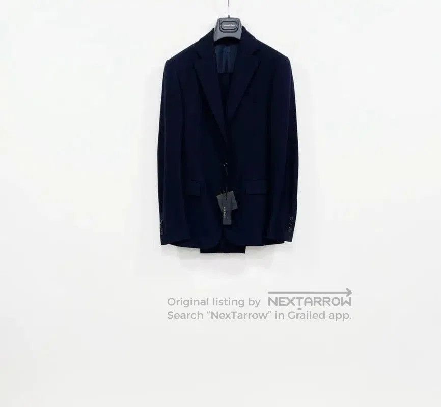 Versace Versace Dark Blue Wool Men's Outerwear . Size US S / EU 44-46 / 1 - 1 Thumbnail