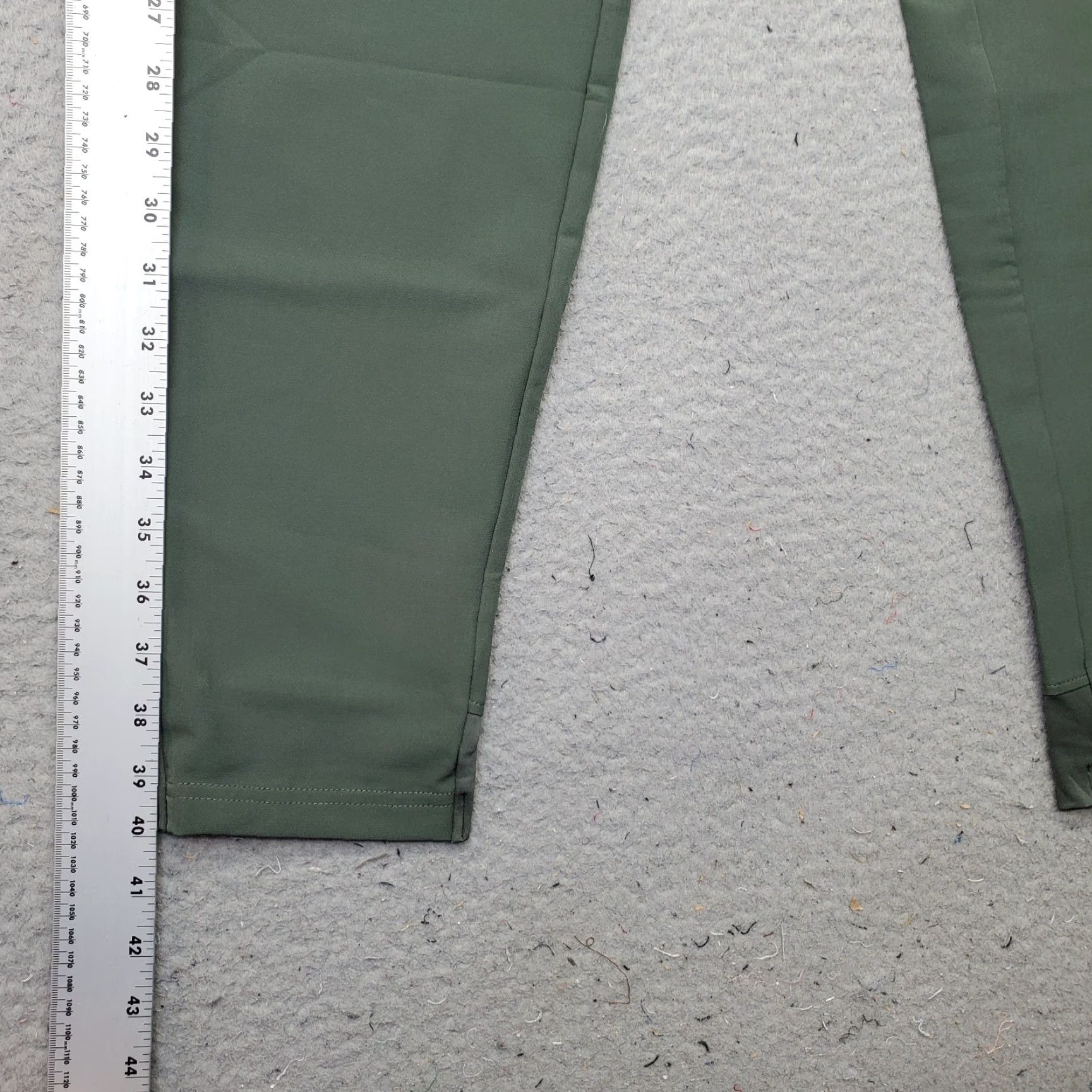 Vintage UNRL Track Pants Womens M Green Stretch Athletic Running Drawstring Waist EUC Size 32" / US 10 / IT 46 - 3 Thumbnail