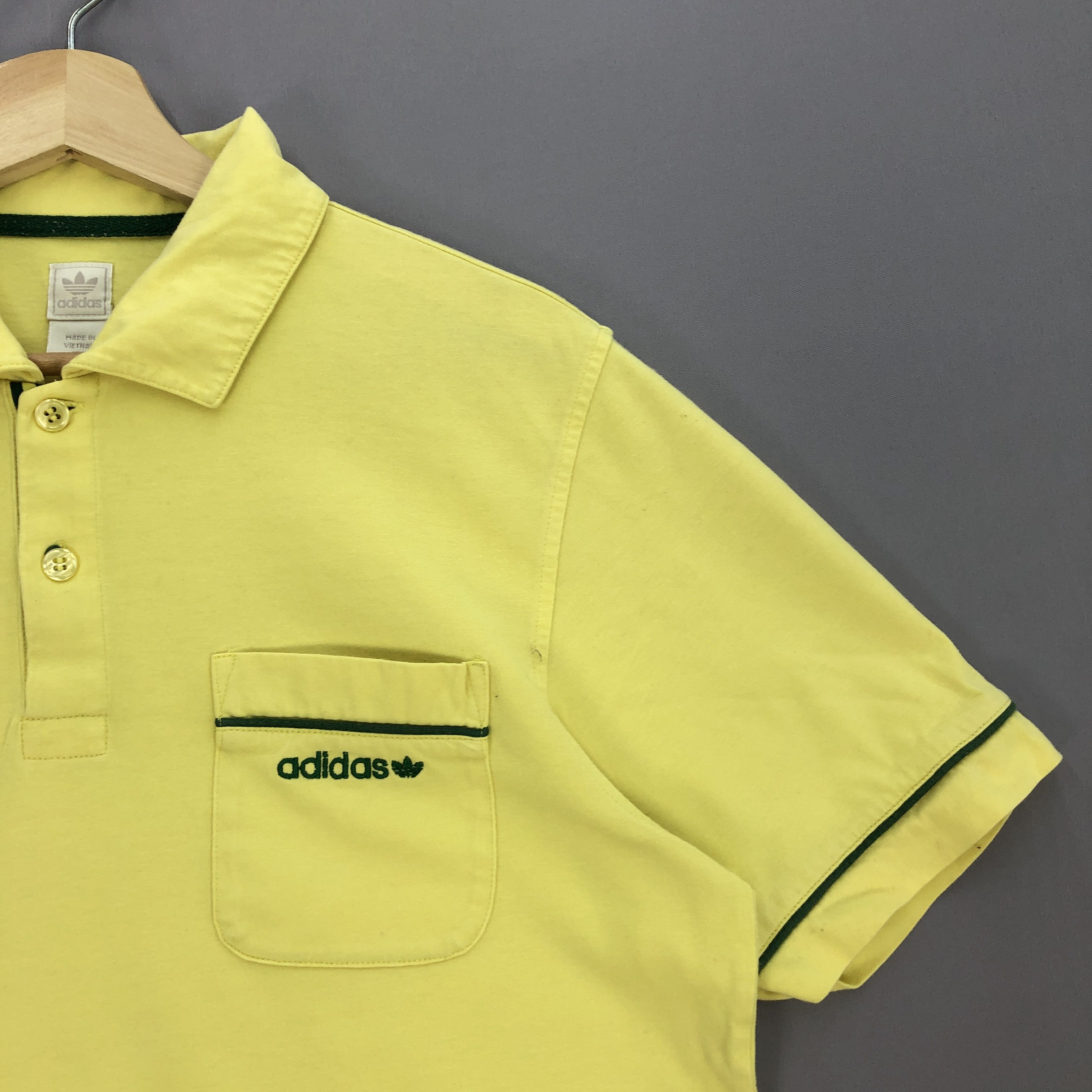 Adidas Vintage 90s Adidas Tshirt Adidas Trefoil Polo Tees Size US M / EU 48-50 / 2 - 3 Thumbnail