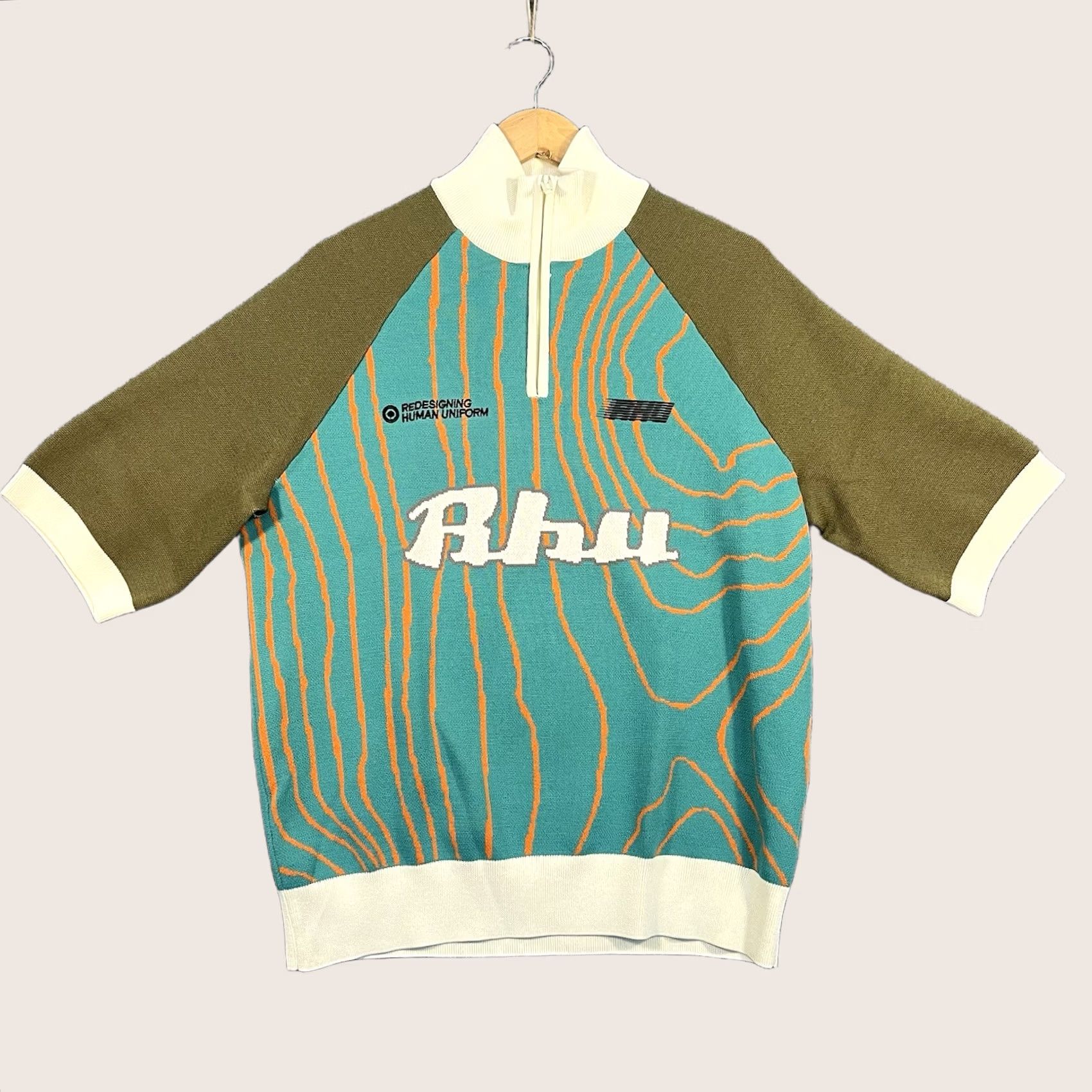 Rhude × Zara Rhuigi x Zara Green Racing Polo | Grailed