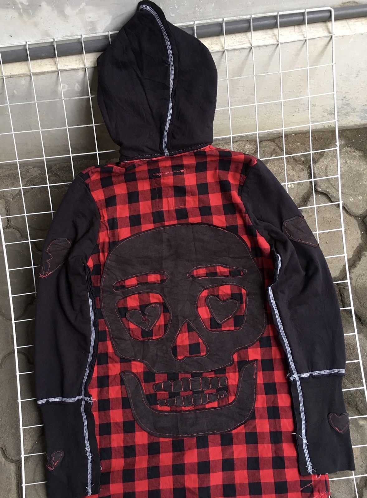 If Six Was Nine × Vintage Y2k Syc Fuk gothic skull patches hoodie Size M / US 6-8 / IT 42-44 - 5 Thumbnail