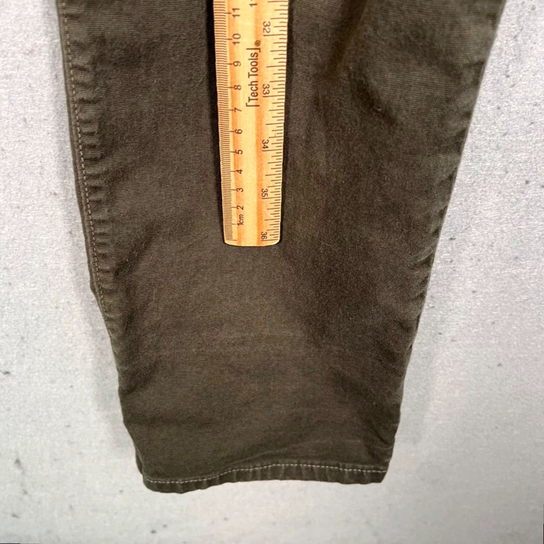 Raleigh Denim Raleigh Denim Mens Size 31 Jones Olive Green Tapered Leg Denim Jeans Size US 31 - 7 Thumbnail