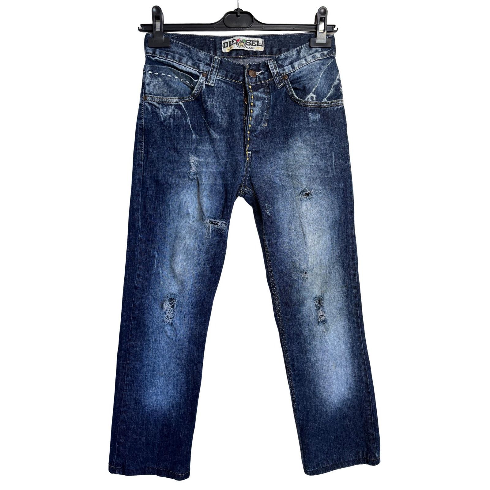 Diesel Diesel Denim Division Jeans W29 Y2K Italy Made Black Label Size US 29 - 4 Thumbnail