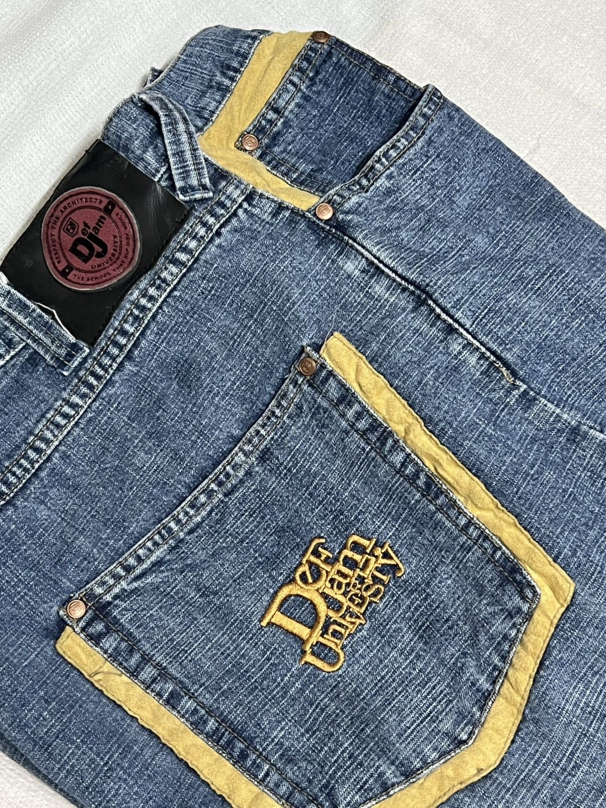 Other 🔥HOT DROPS🔥 Vintage Y2K Def Jam University Baggy Denim Pants Size US 38 / EU 54 - 8 Thumbnail