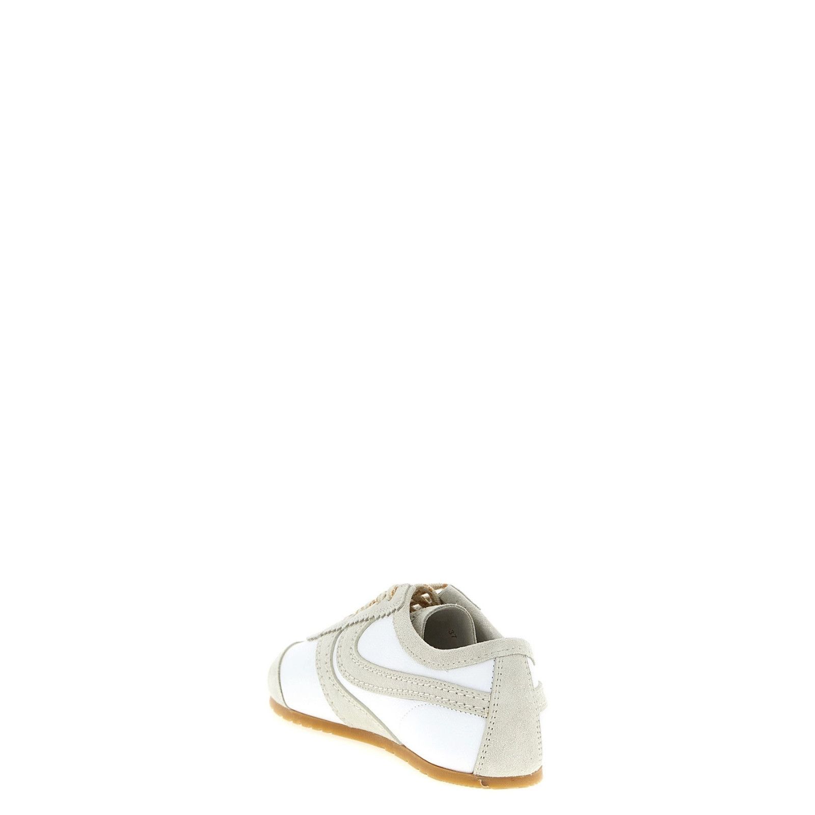 DRIES VAN NOTEN Women's White Suede Sneakers New And Authent