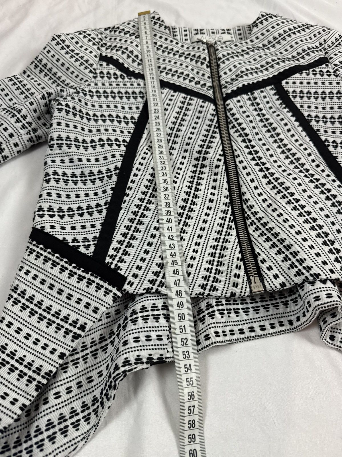 ALEXIS ALEXIS Geometric Zip-Front Jacket Tribal/Aztec Print Size S / US 4 / IT 40 - 14 Thumbnail