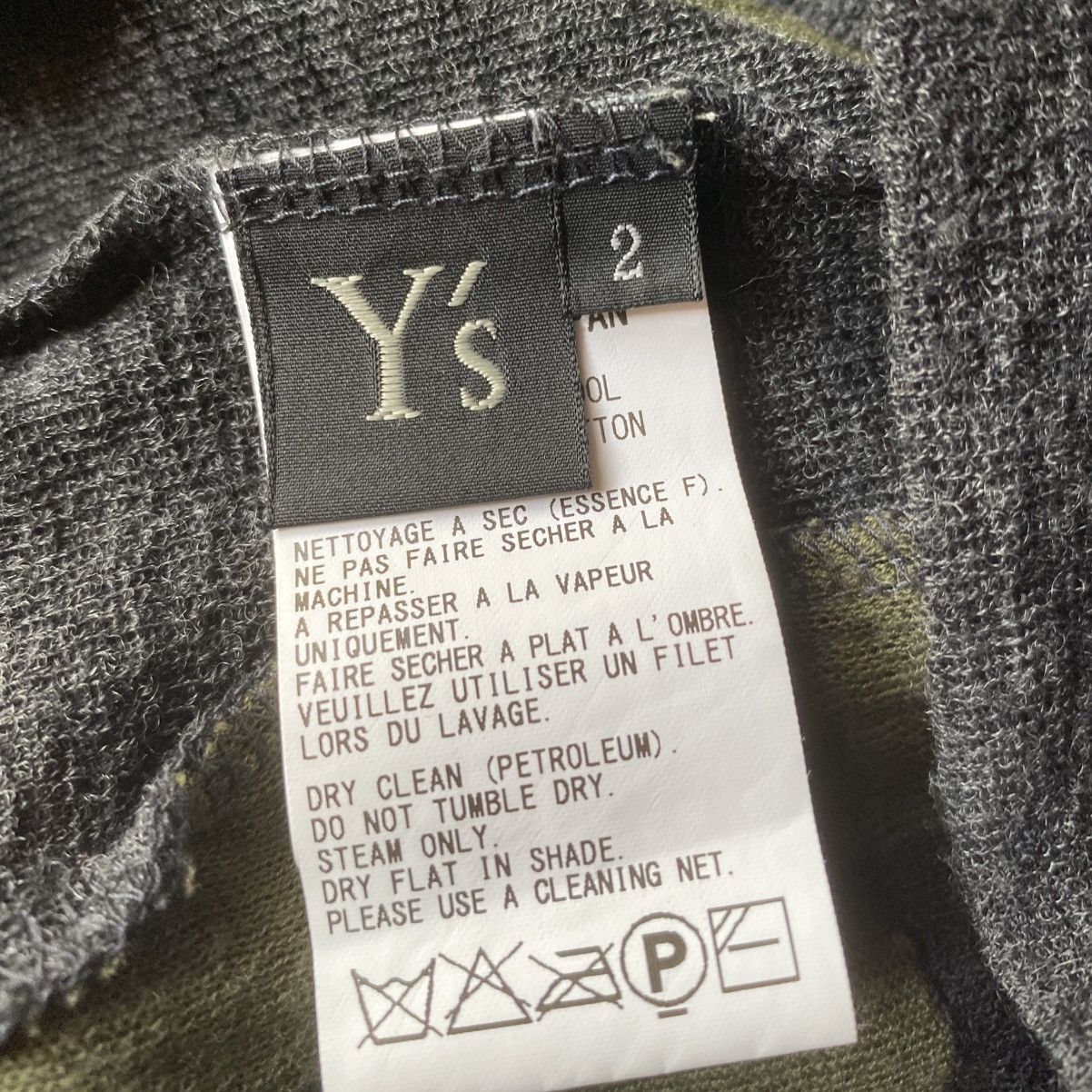 Yohji Yamamoto Y’s Wool Blend Cut And Sew L/S Size US M / EU 48-50 / 2 - 8 Thumbnail