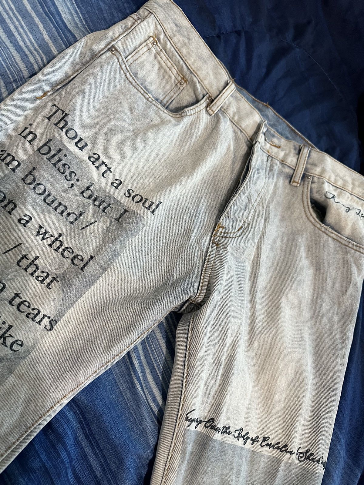 MNML MNML D243 STRAIGHT SHAKESPEARE DENIM LIGHT BLUE JEANS Size US 36 / EU 52 - 2 Thumbnail