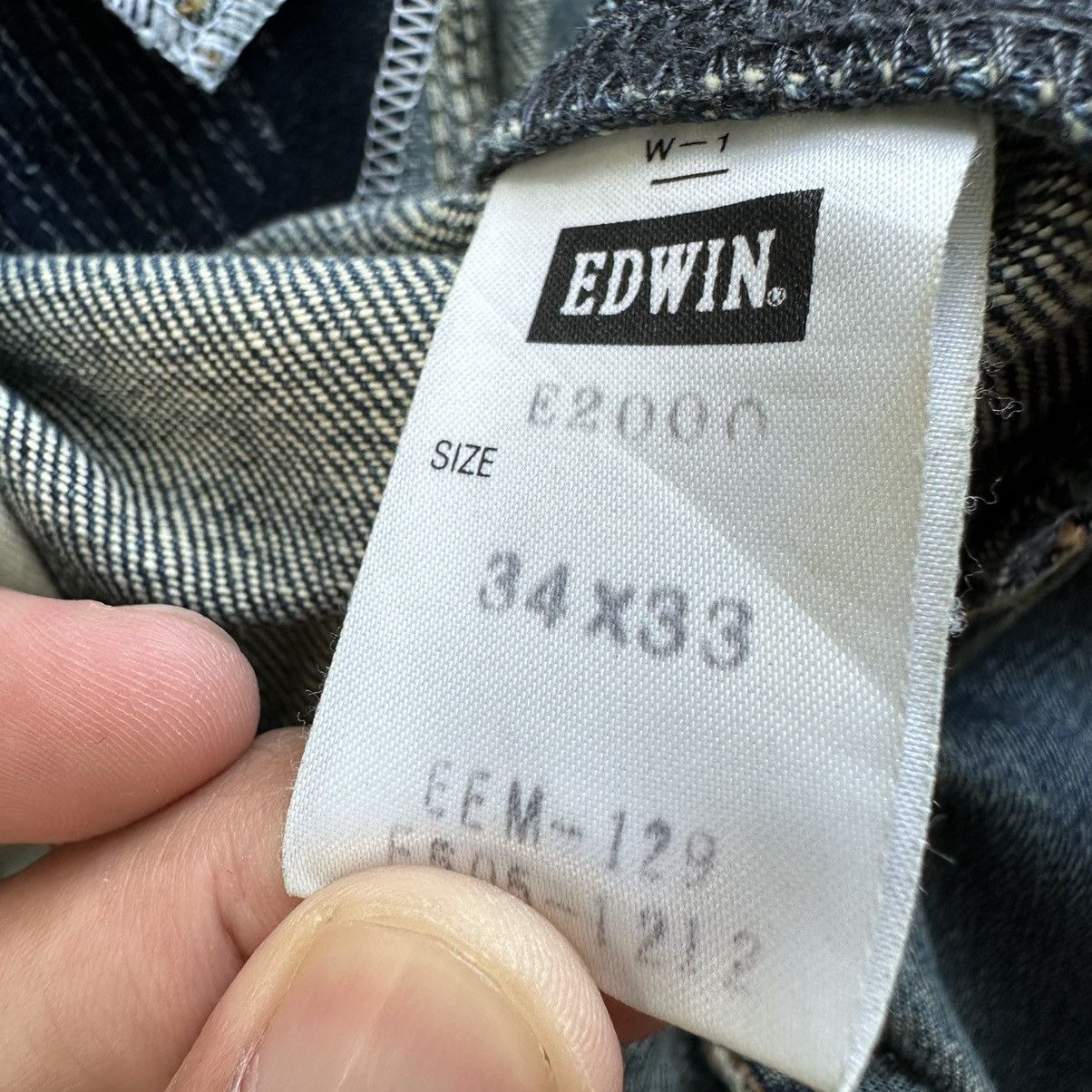 Edwin × Jean × Vintage Vintage Edwin E Function Rusty Faded Distressed Jean Denim Size US 32 / EU 48 - 9 Thumbnail
