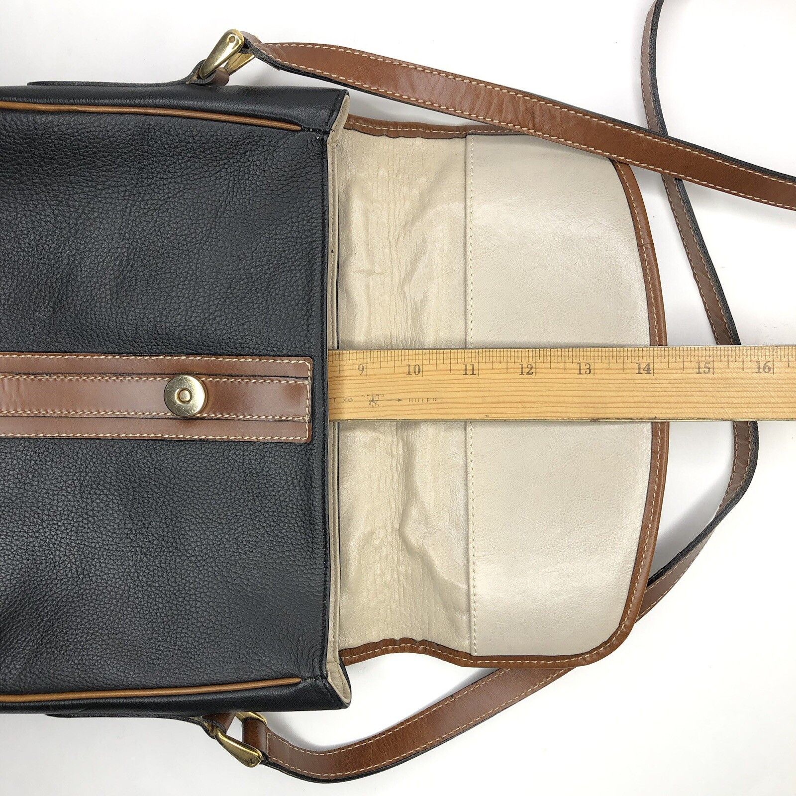 Other Vtg Dé-Roman UK Leather Purse Black Brown crossbody bags Size ONE SIZE - 22 Thumbnail
