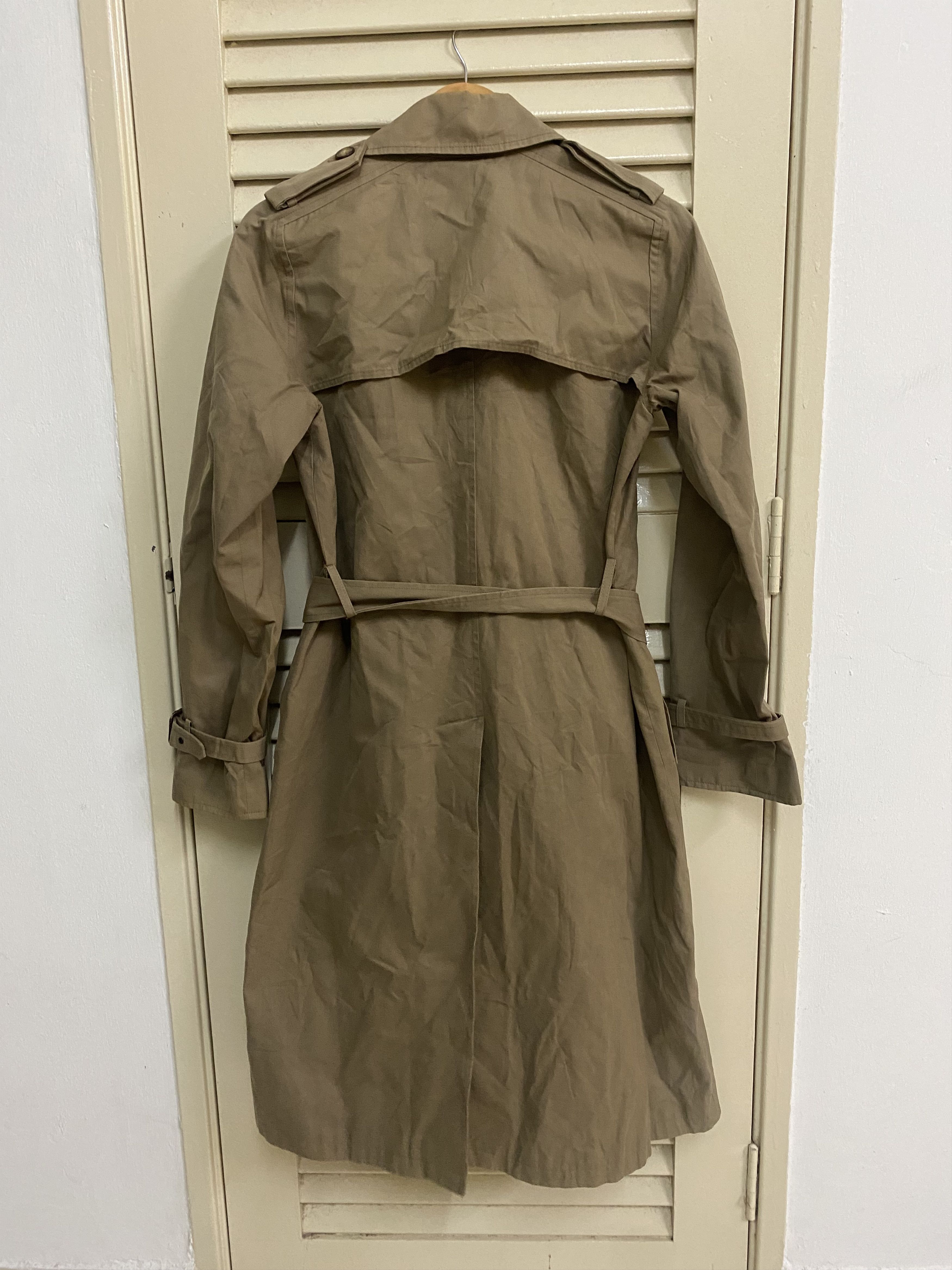A.P.C. Faded APC Double Breasted Belted Trench Coat Size S / US 4 / IT 40 - 3 Thumbnail