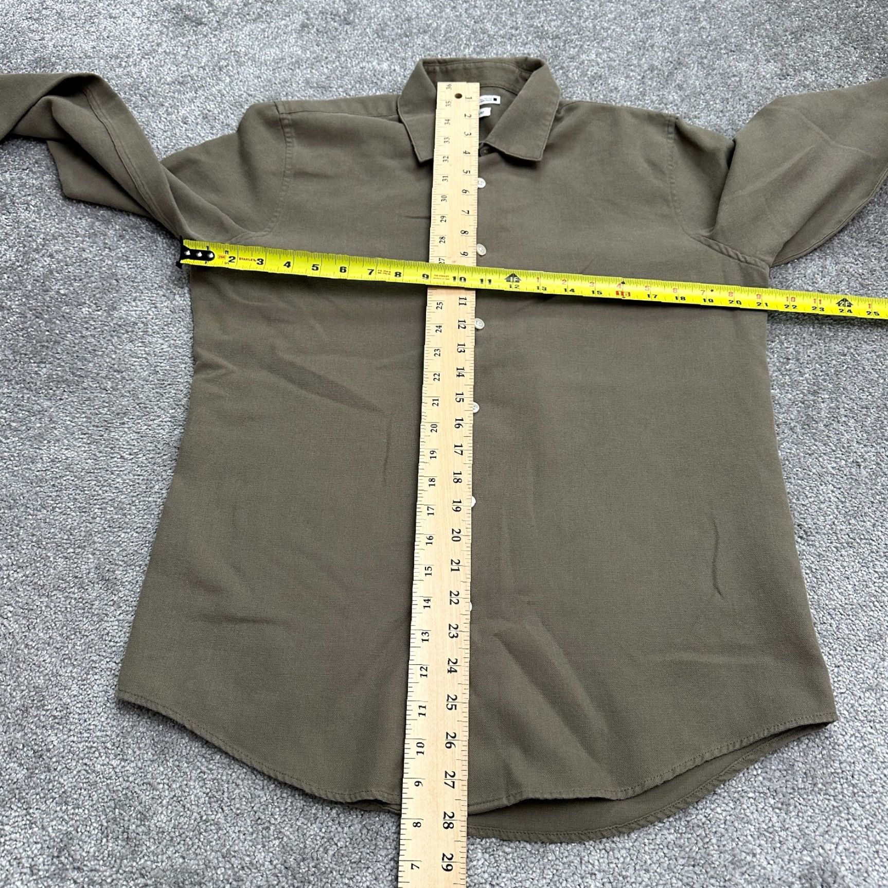Zara ZARA Dress Shirt Mens Medium Brown Long Sleeve Button-Down Workwear Classic Size US M / EU 48-50 / 2 - 6 Thumbnail