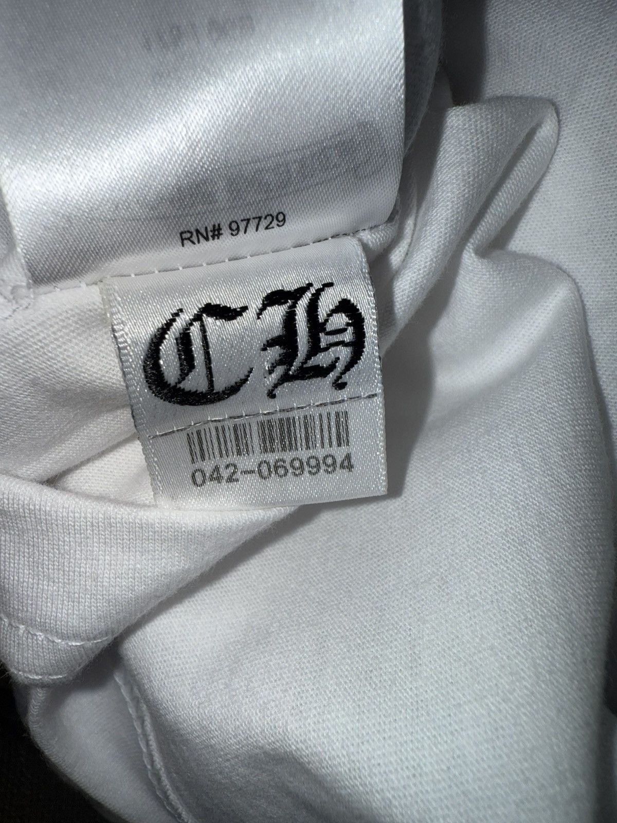 Chrome Hearts Chrome hearts basic white tee Size US M / EU 48-50 / 2 - 14 Thumbnail
