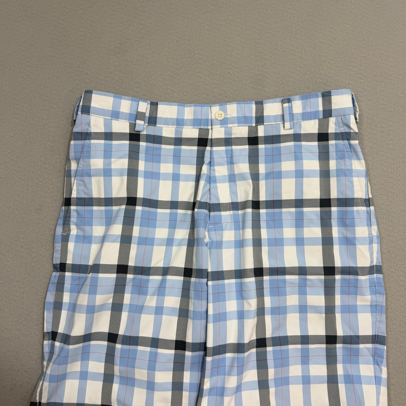 Nike Nike Golf Shorts Men's 32 Blue Plaid 10" Inseam Dri-Fit Size US 32 / EU 48 - 2 Thumbnail