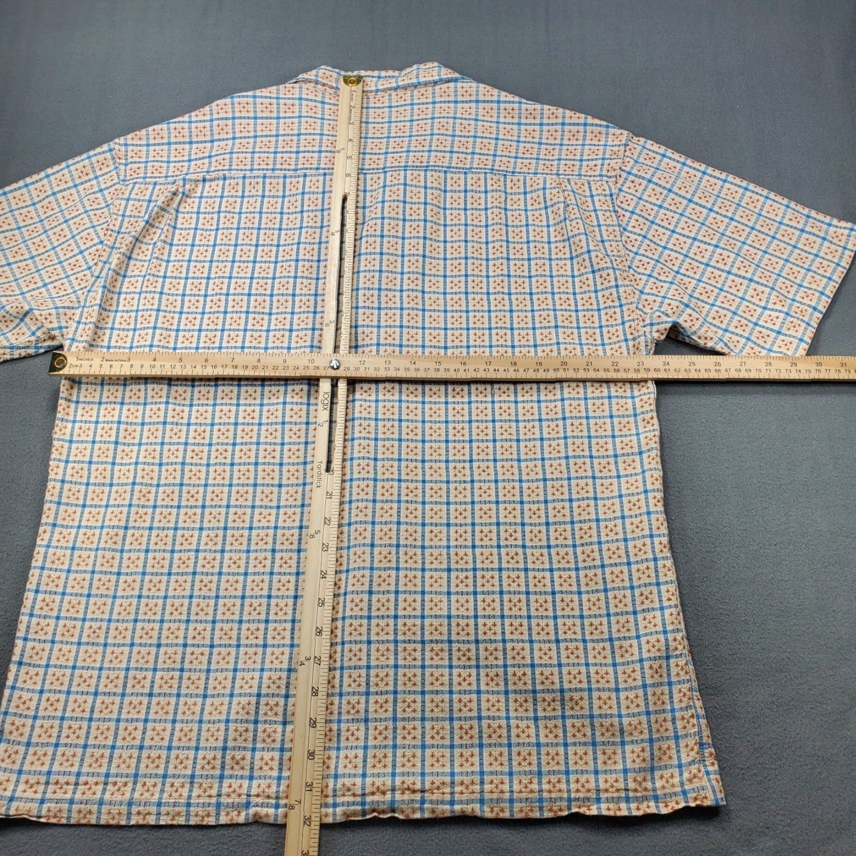 Vintage VINTAGE Robert Stock Shirt Adult XL Button-Up Short Sleeve Casual Size US XL / EU 56 / 4 - 5 Thumbnail