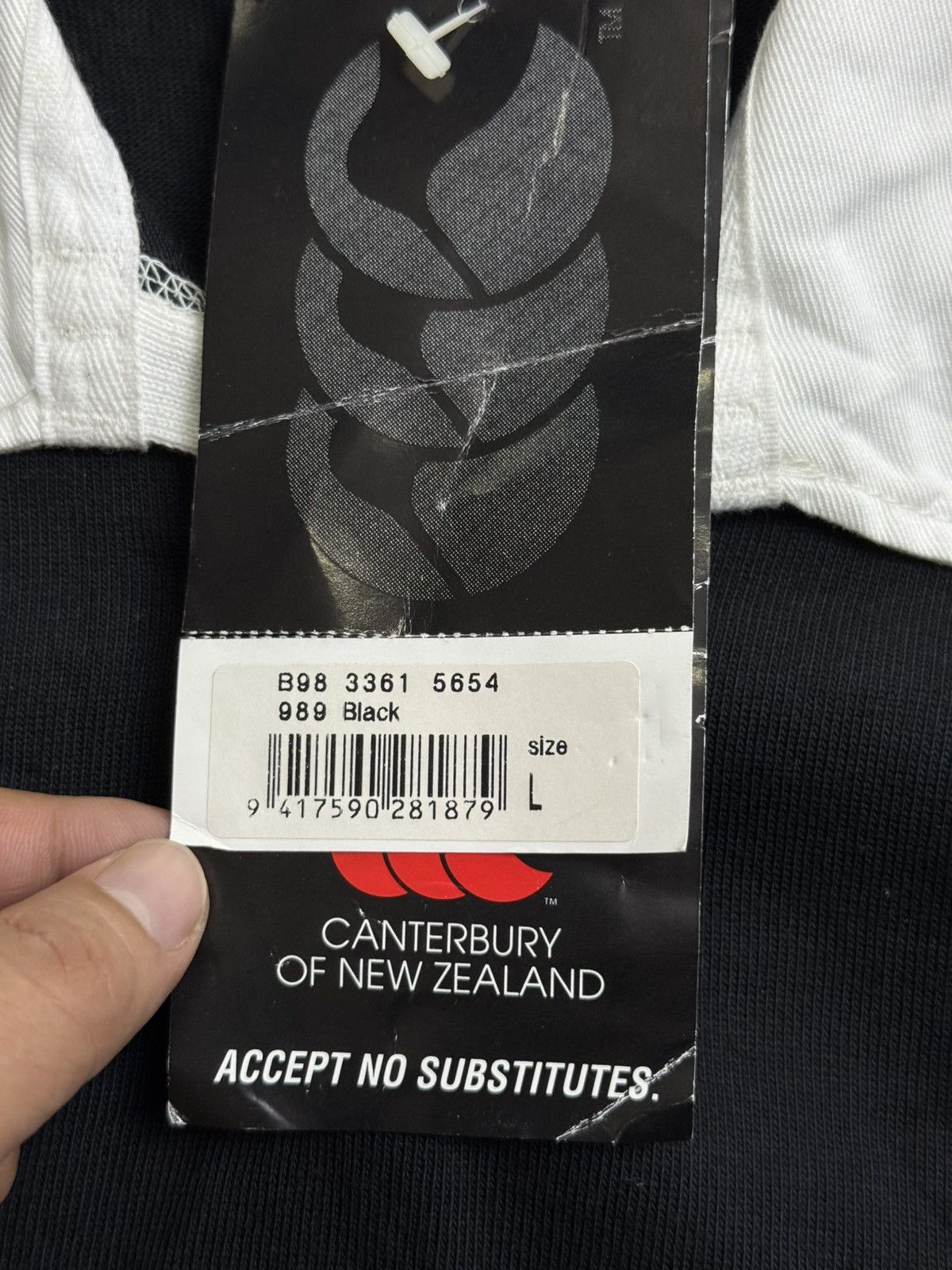 Canterbury of New Zealand CANTERBURY X NEW ZEALAND " ALL BLACK " 1994/1999 WITH TAG Size US L / EU 52-54 / 3 - 8 Thumbnail
