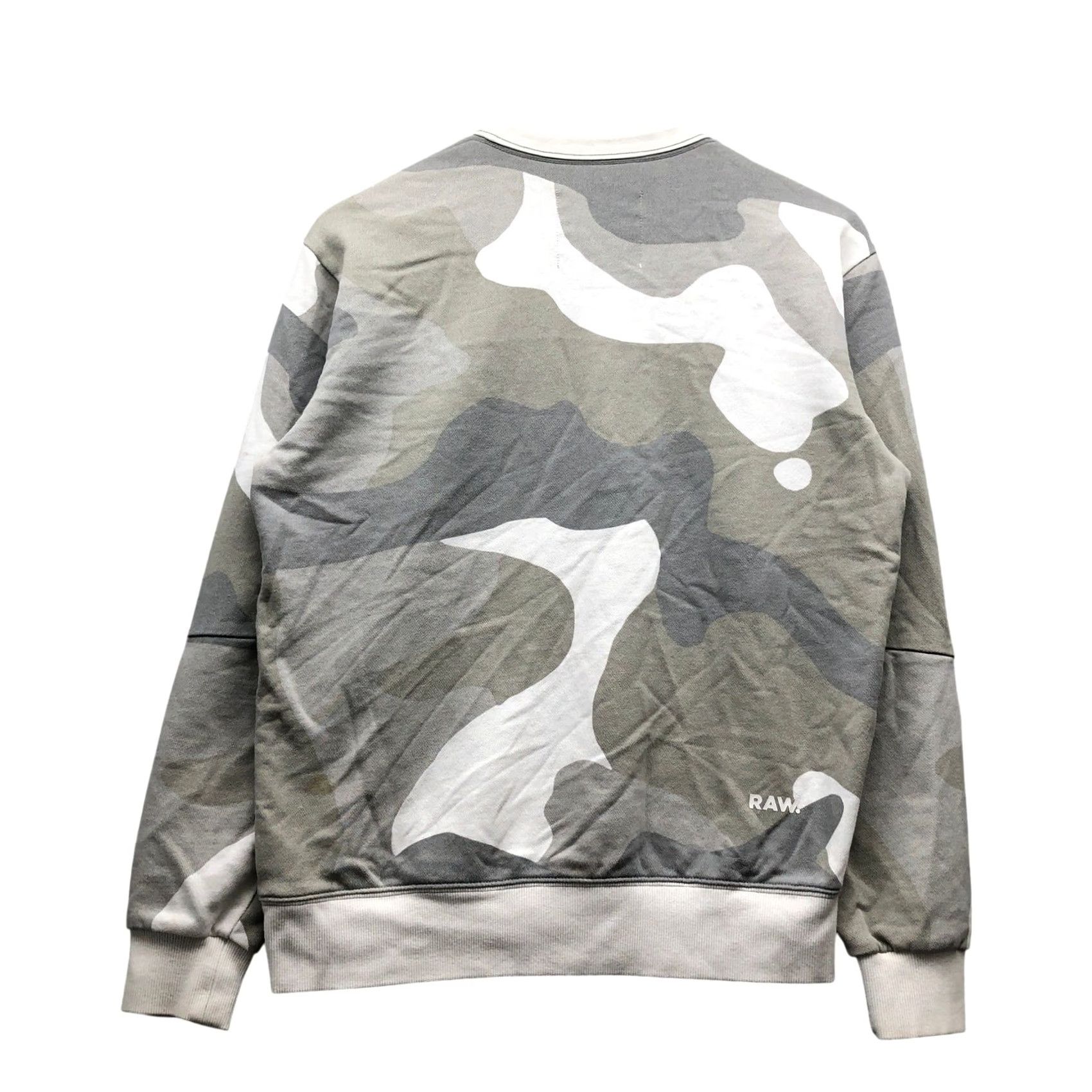 G-Star G-Star Raw ODC Stalt DC R SW L/S Sweatshirt Men Small Camouflage Green Gray Tan Crew Neck Logo Knit All Seasons Long Sleeve Pullover Vintage: No Size US S / EU 44-46 / 1 - 4 Thumbnail