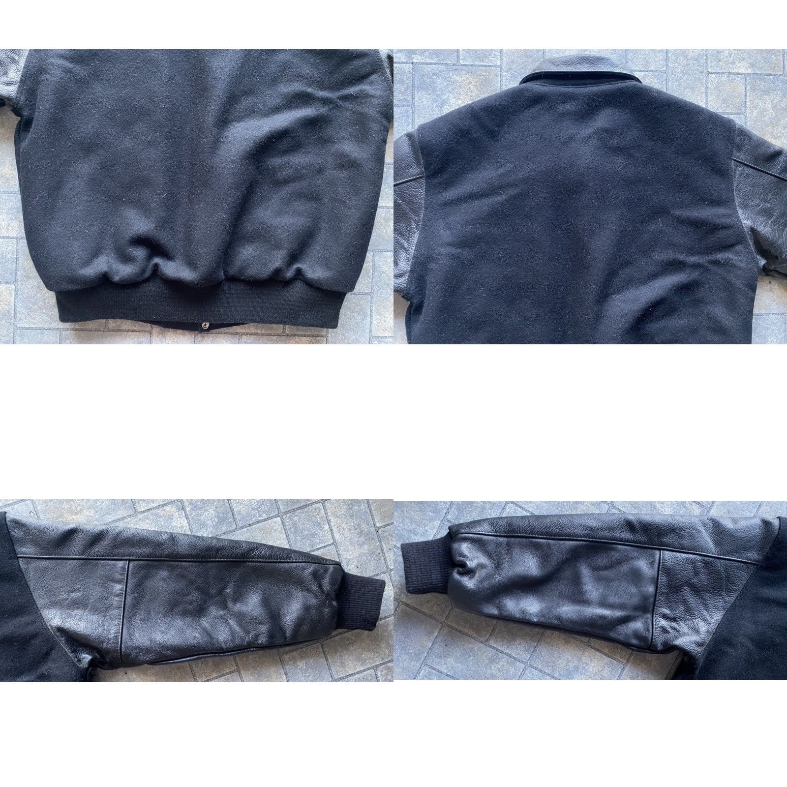 Vintage VINTAGE Steer Brand Varsity Jacket M Wool Leather Black 90s USA Mens Shirt/Jacket Size US M / EU 48-50 / 2 - 10 Thumbnail