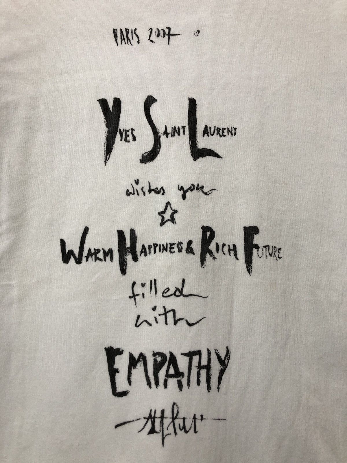 Designer × Yves Saint Laurent Yves Saint Laurent Bonds with Designers 2008 T-Shirt Size US S / EU 44-46 / 1 - 2 Thumbnail