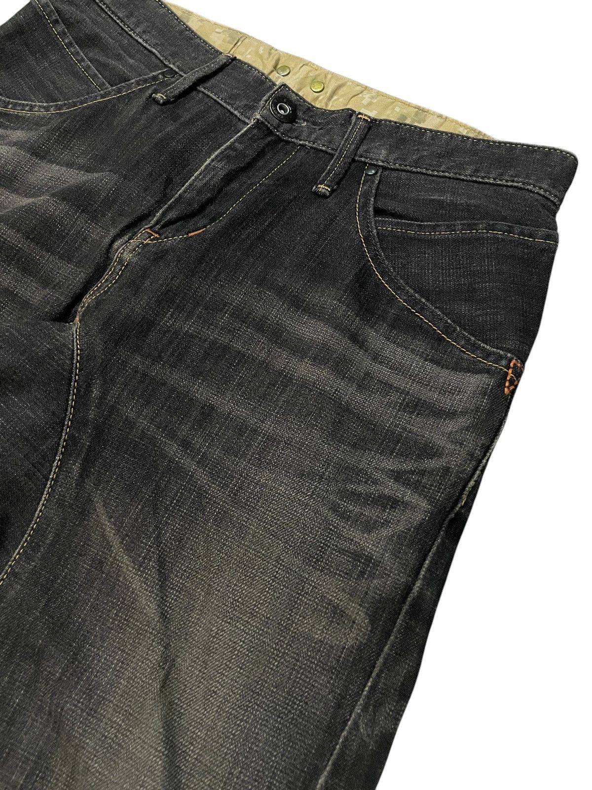 Beauty Beast × Edwin × Japanese Brand Vintage Edwin E Function Engineered Spiral Leg Jeans Size US 30 / EU 46 - 19 Thumbnail